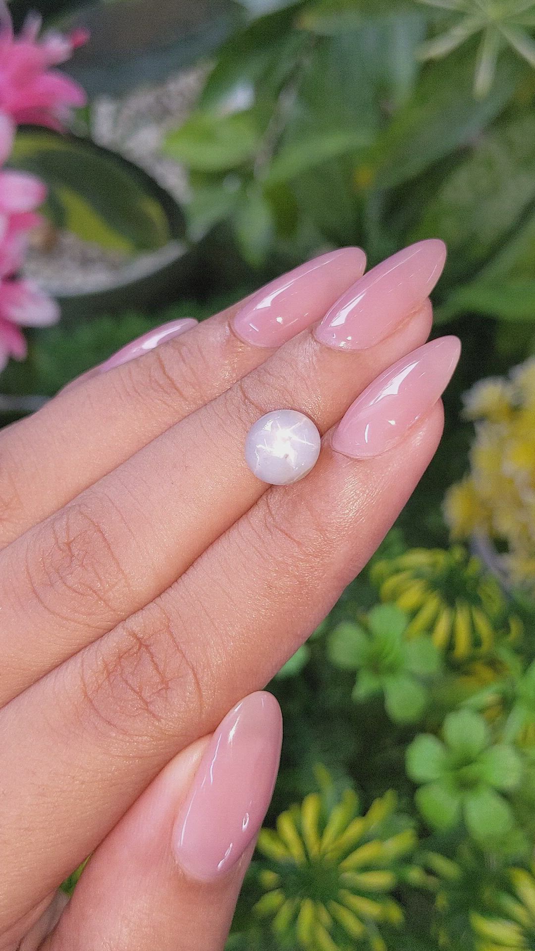 4.28 Ct. Grey Star Sapphire from Ceylon (Sri Lanka) Size Video