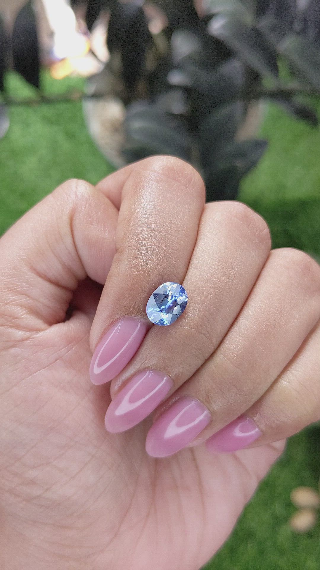 2.05 Ct. Blue Sapphire from Ceylon (Sri Lanka) Size Video