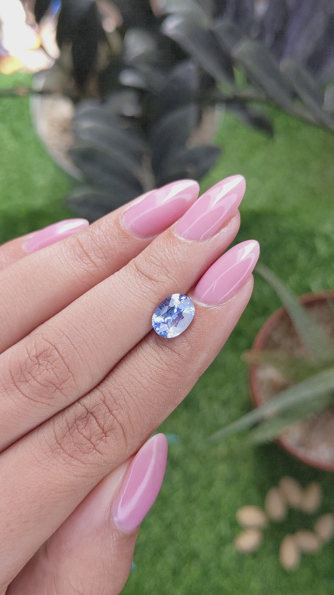 2.05 Ct. Blue Sapphire from Ceylon (Sri Lanka) Size Video