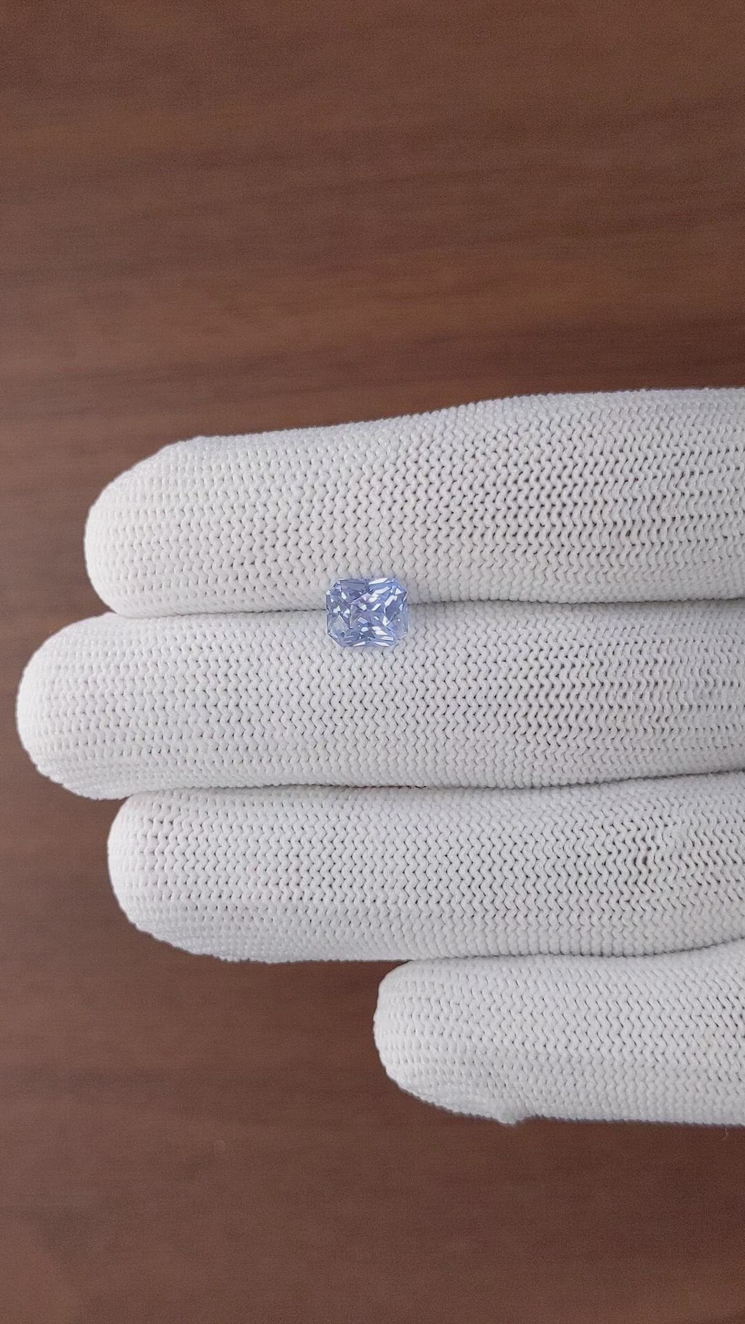 2.06 Ct. Blue Sapphire from Ceylon (Sri Lanka) Size Video