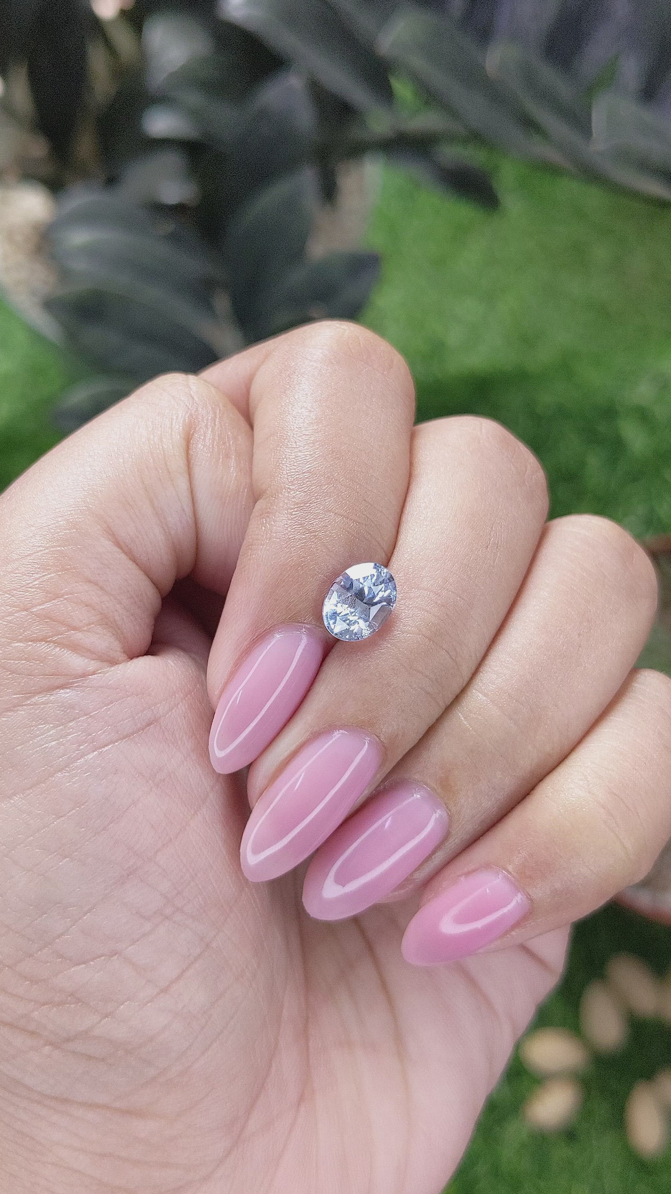 2.02 Ct. Blue Sapphire from Ceylon (Sri Lanka) Size Video