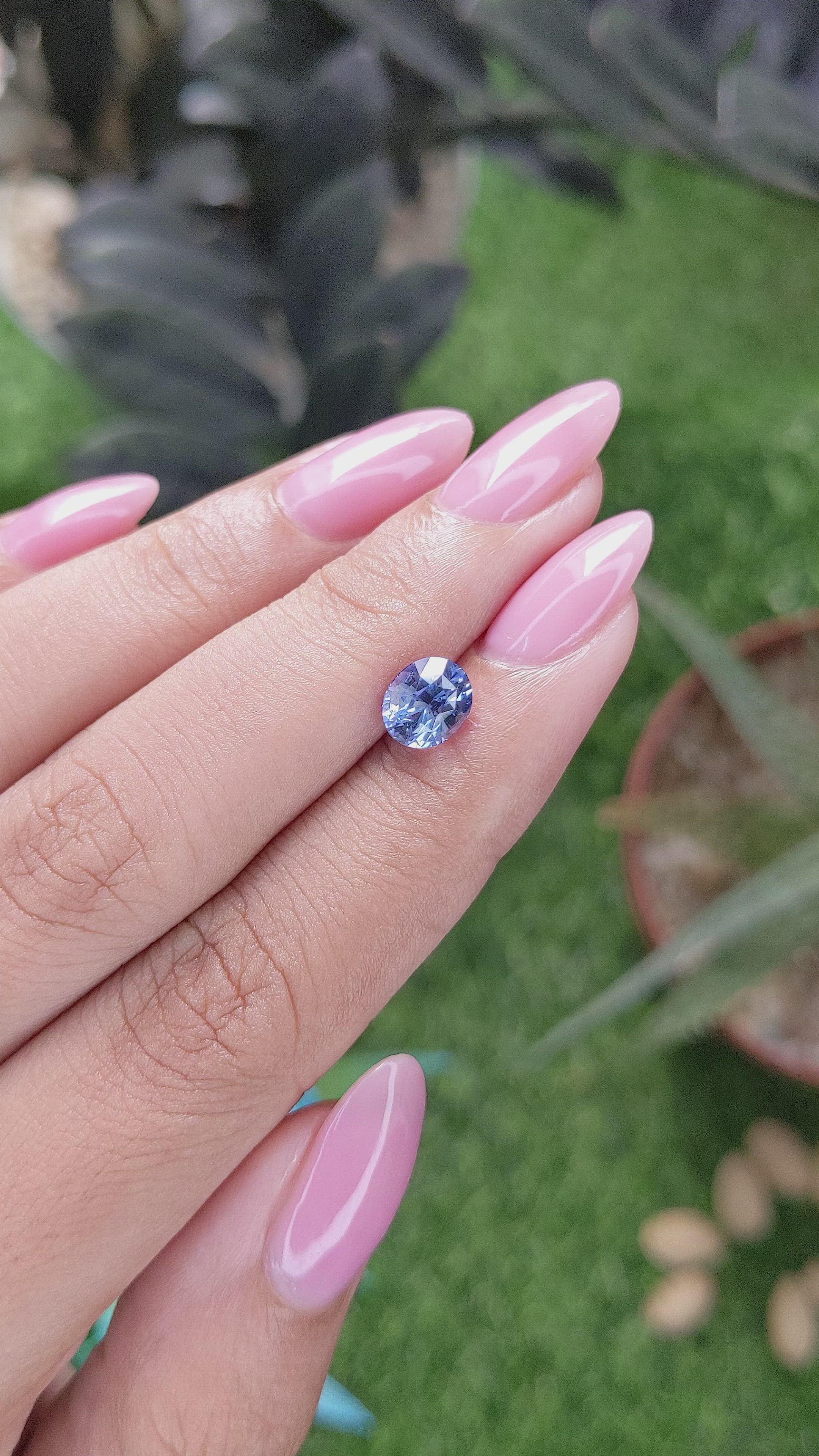 1.62 Ct. Blue Sapphire from Ceylon (Sri Lanka) Size Video
