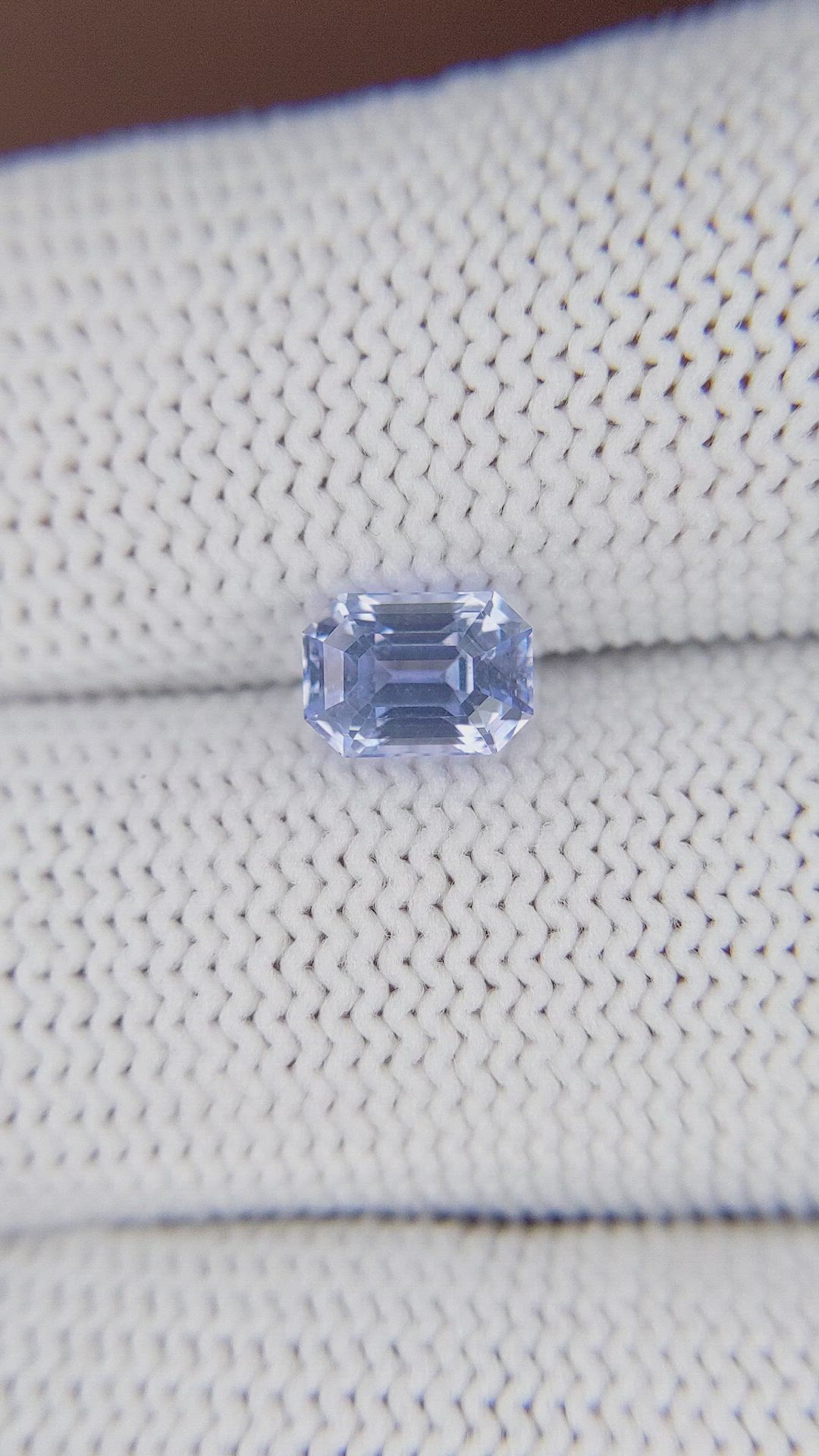 1.52 Ct. Bluish Purple Sapphire from Ceylon (Sri Lanka) Size Video