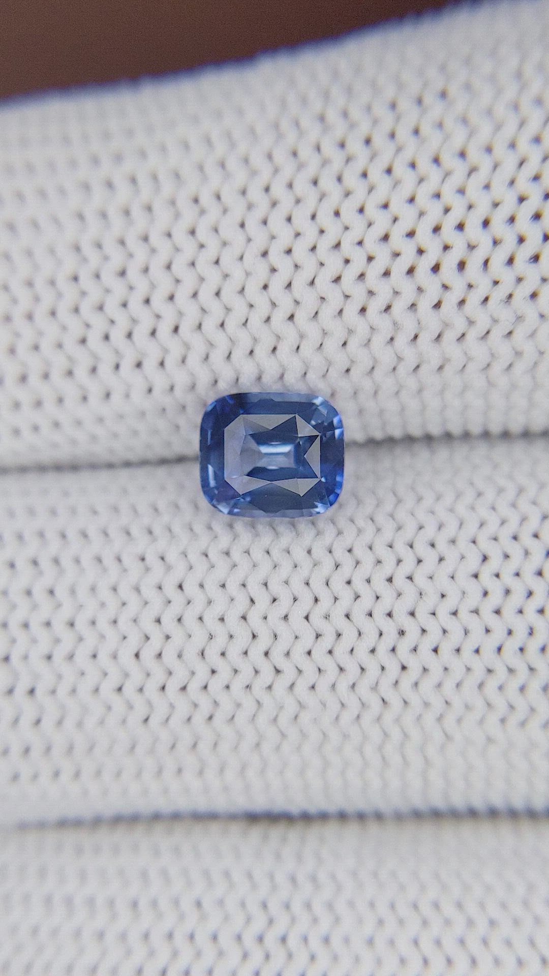 1.55 Ct. Blue Sapphire from Ceylon (Sri Lanka) Size Video