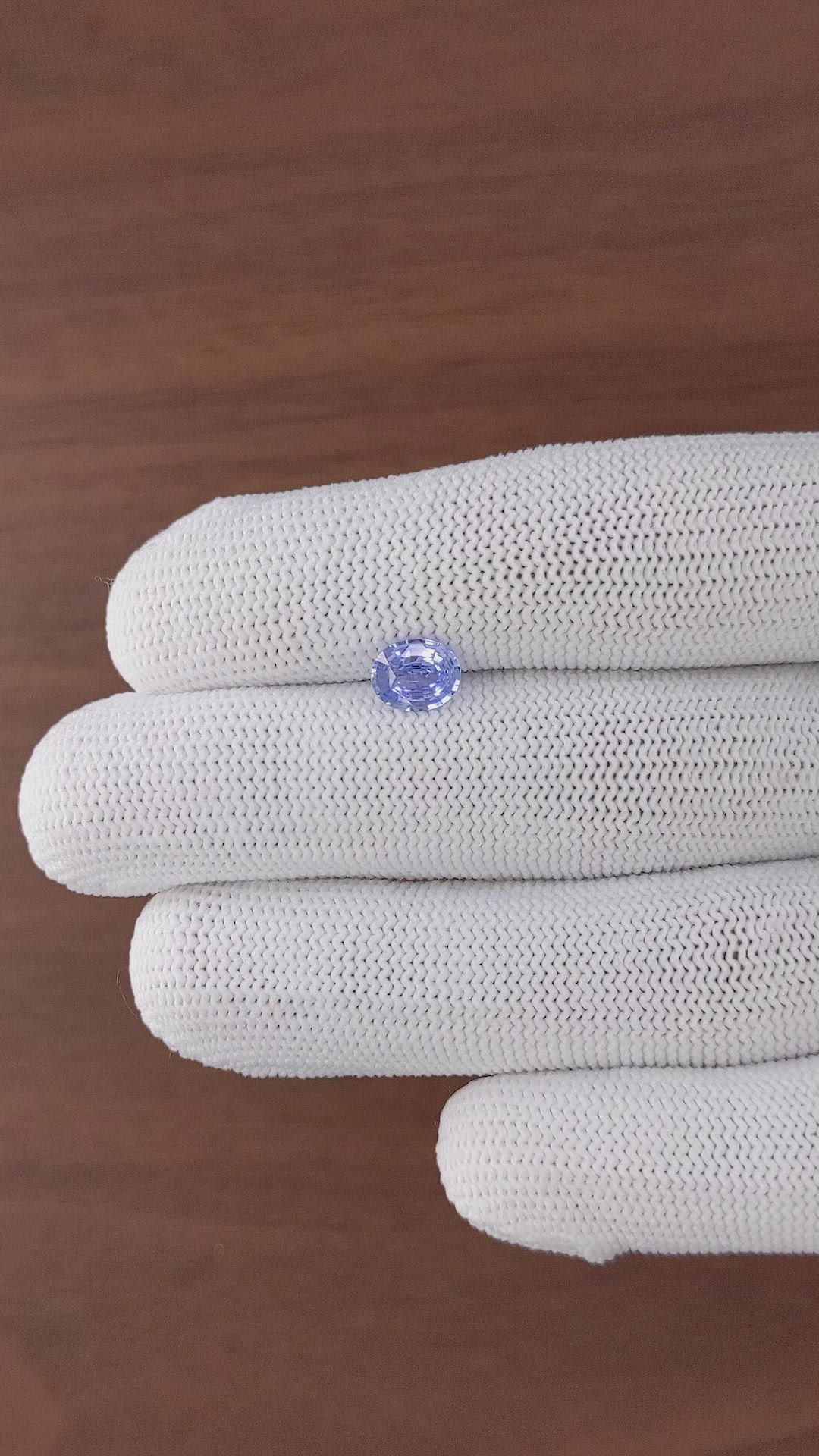 1.31 Ct. Blue Sapphire from Ceylon (Sri Lanka) Size Video