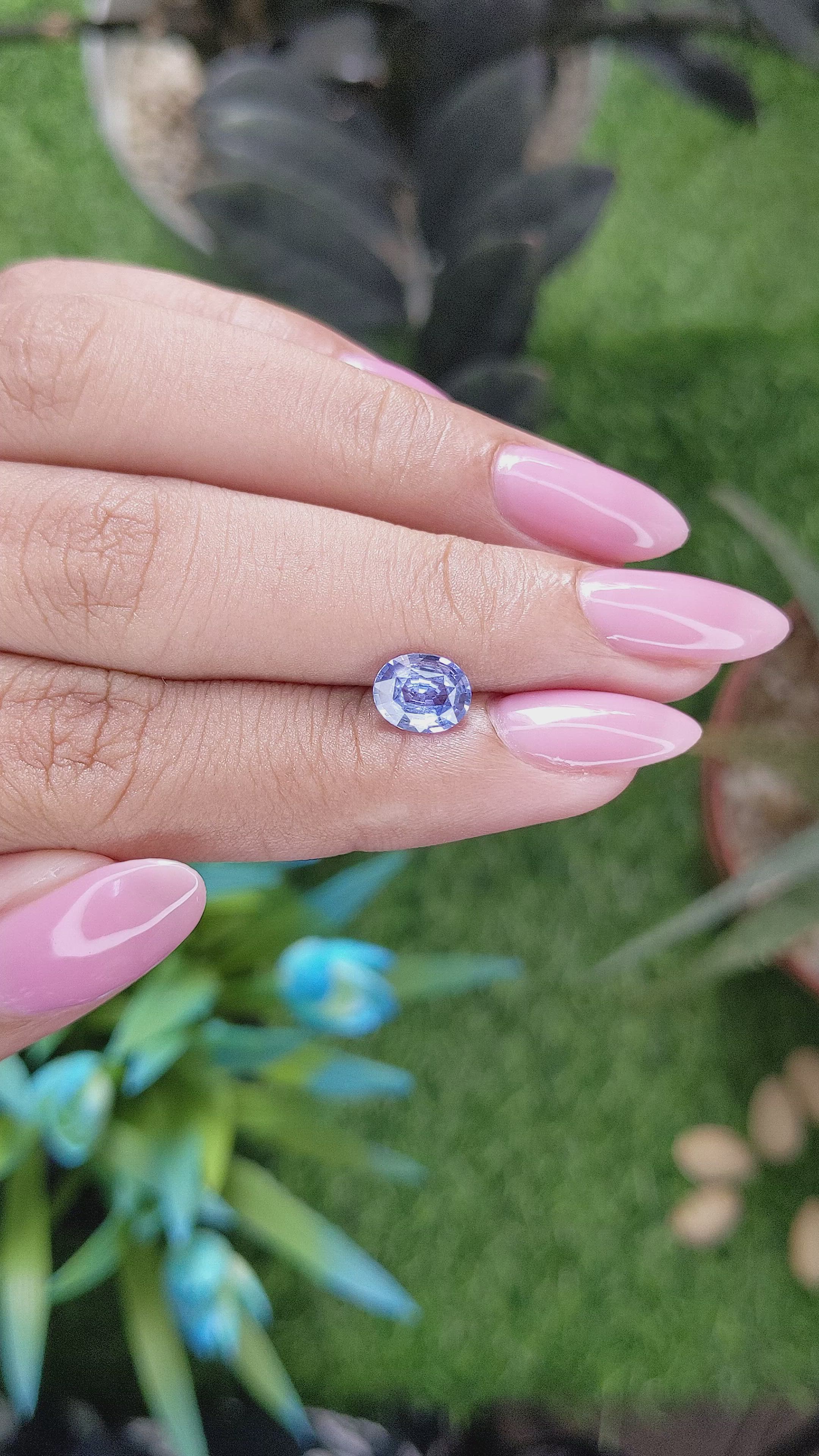 1.31 Ct. Blue Sapphire from Ceylon (Sri Lanka) Size Video