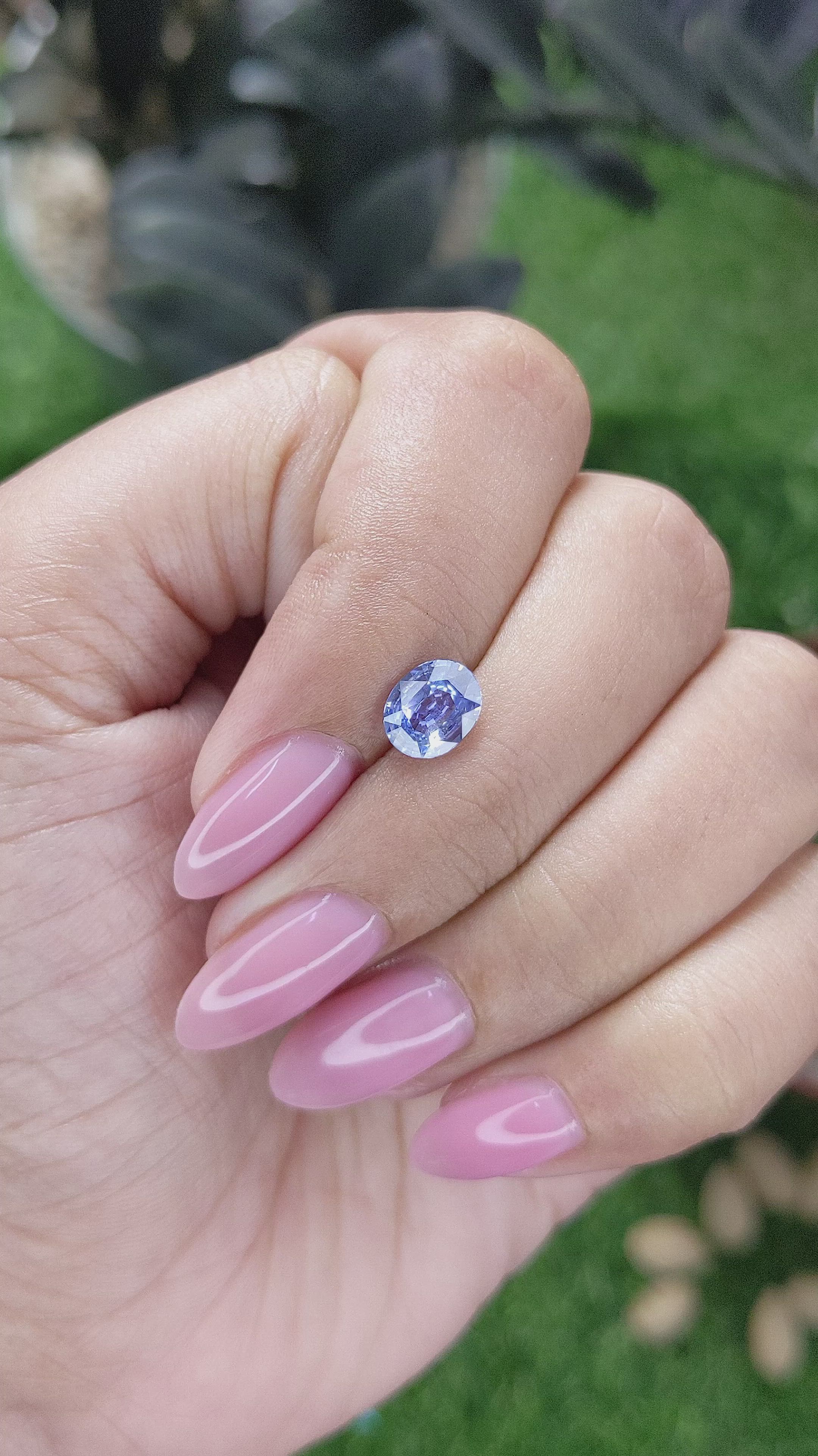 1.31 Ct. Blue Sapphire from Ceylon (Sri Lanka) Size Video