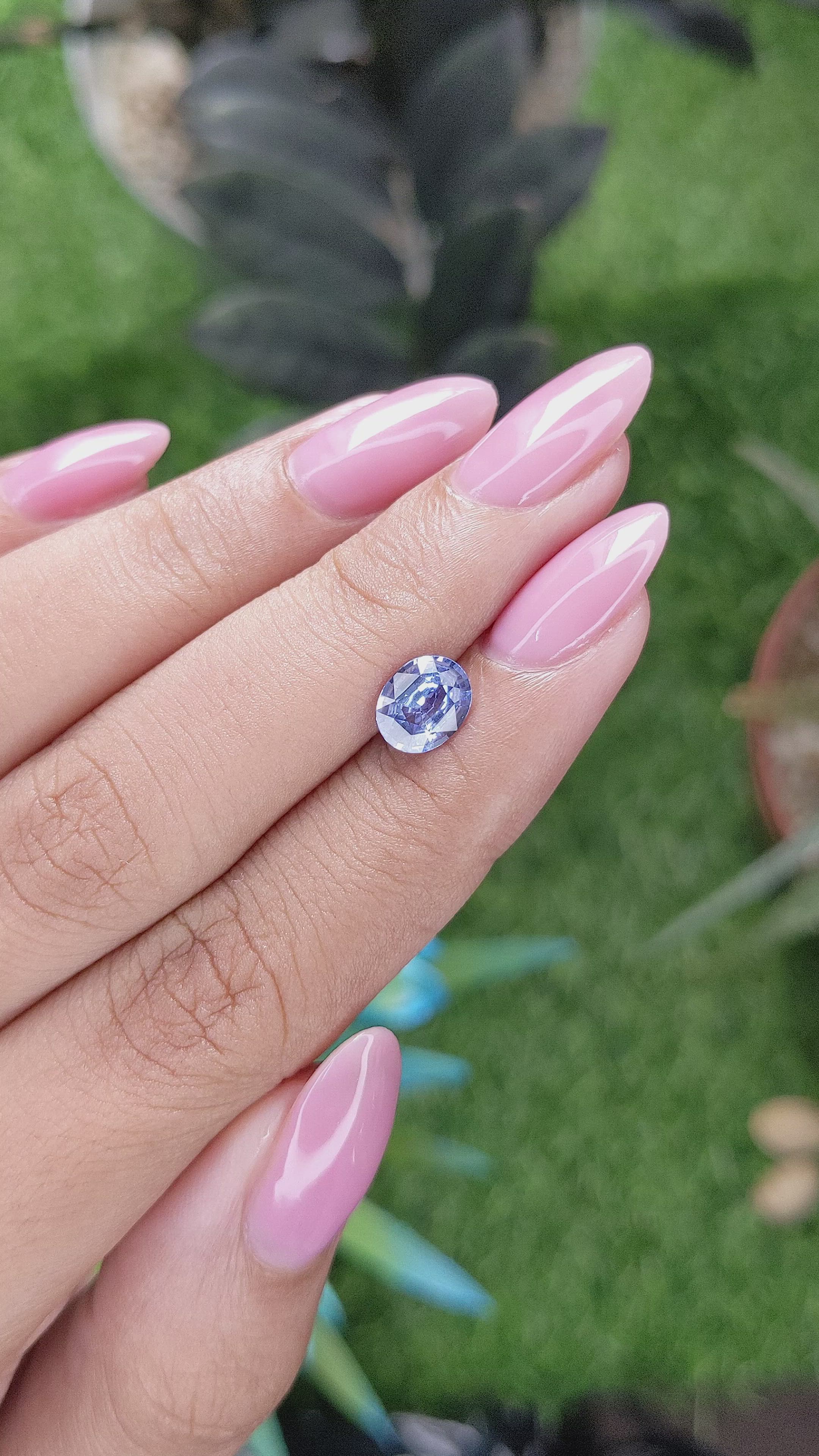 1.31 Ct. Blue Sapphire from Ceylon (Sri Lanka) Size Video