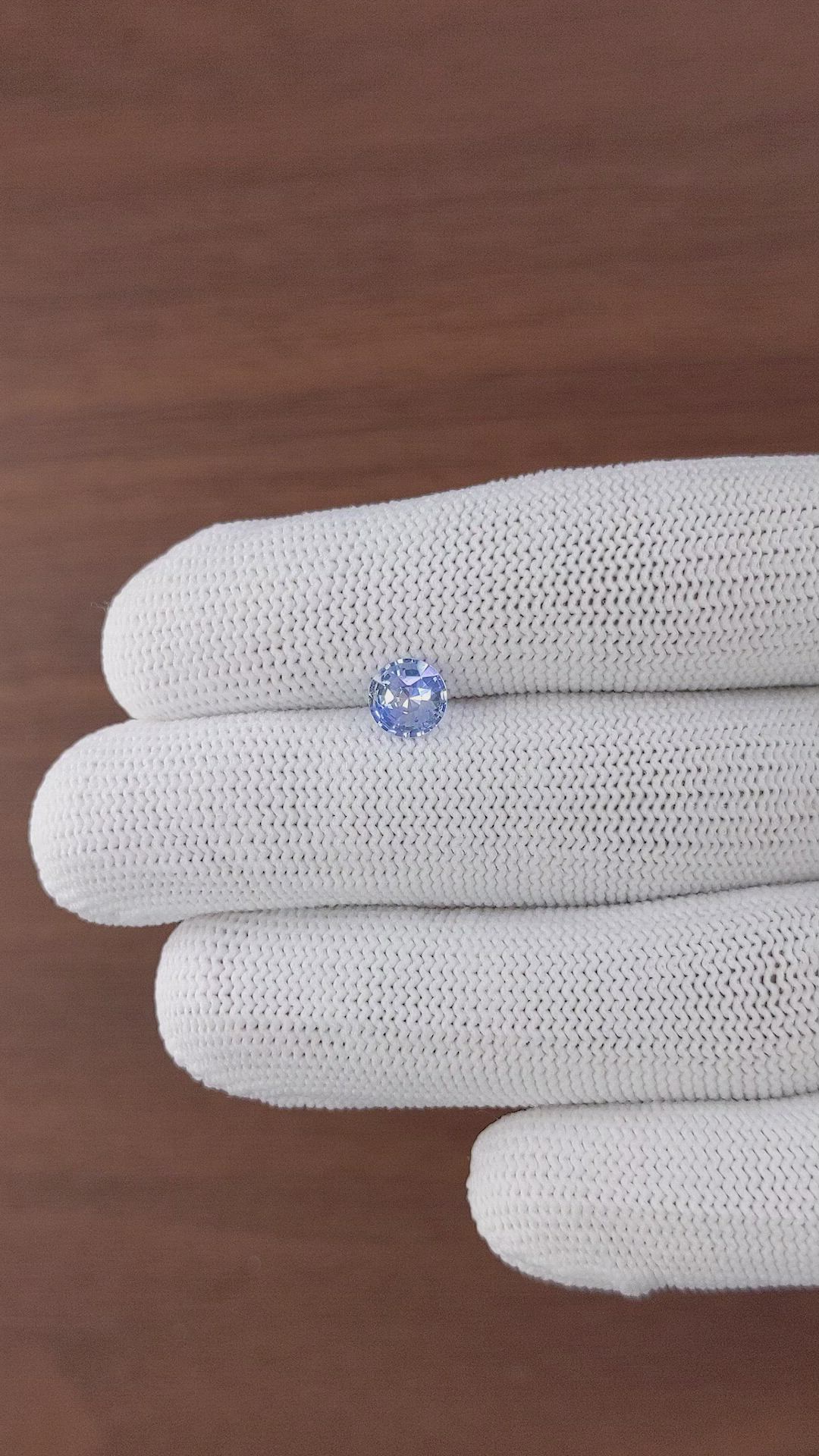 1.09 Ct. Blue Sapphire from Ceylon (Sri Lanka) Size Video