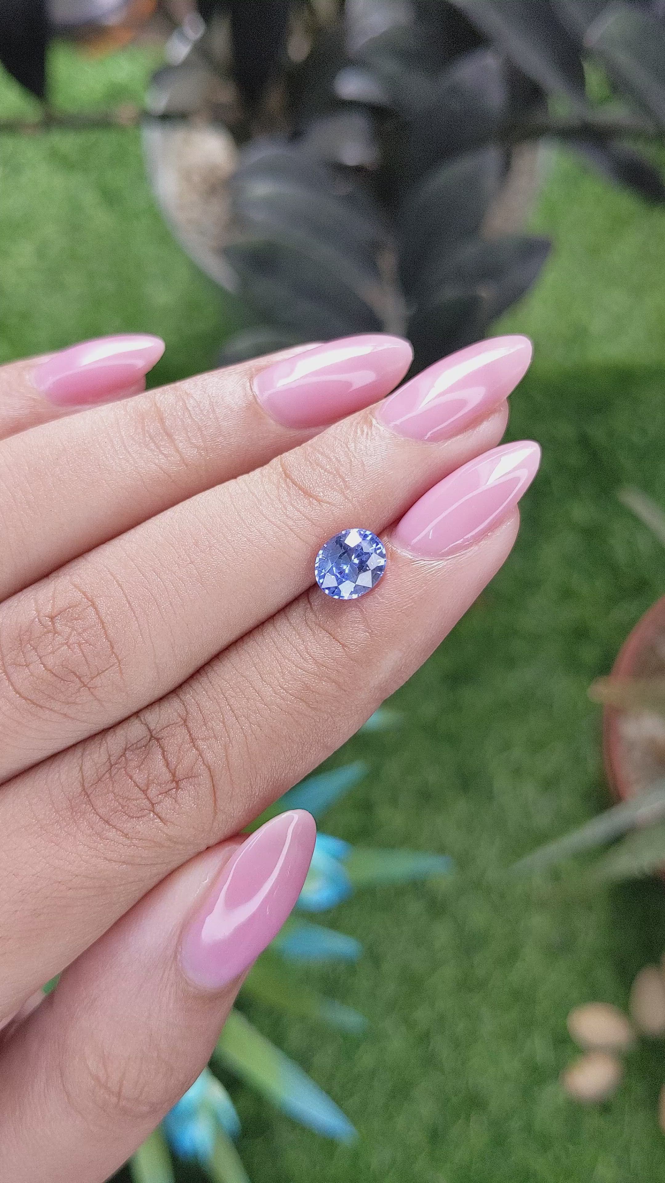 1.31 Ct. Blue Sapphire from Ceylon (Sri Lanka) Size Video