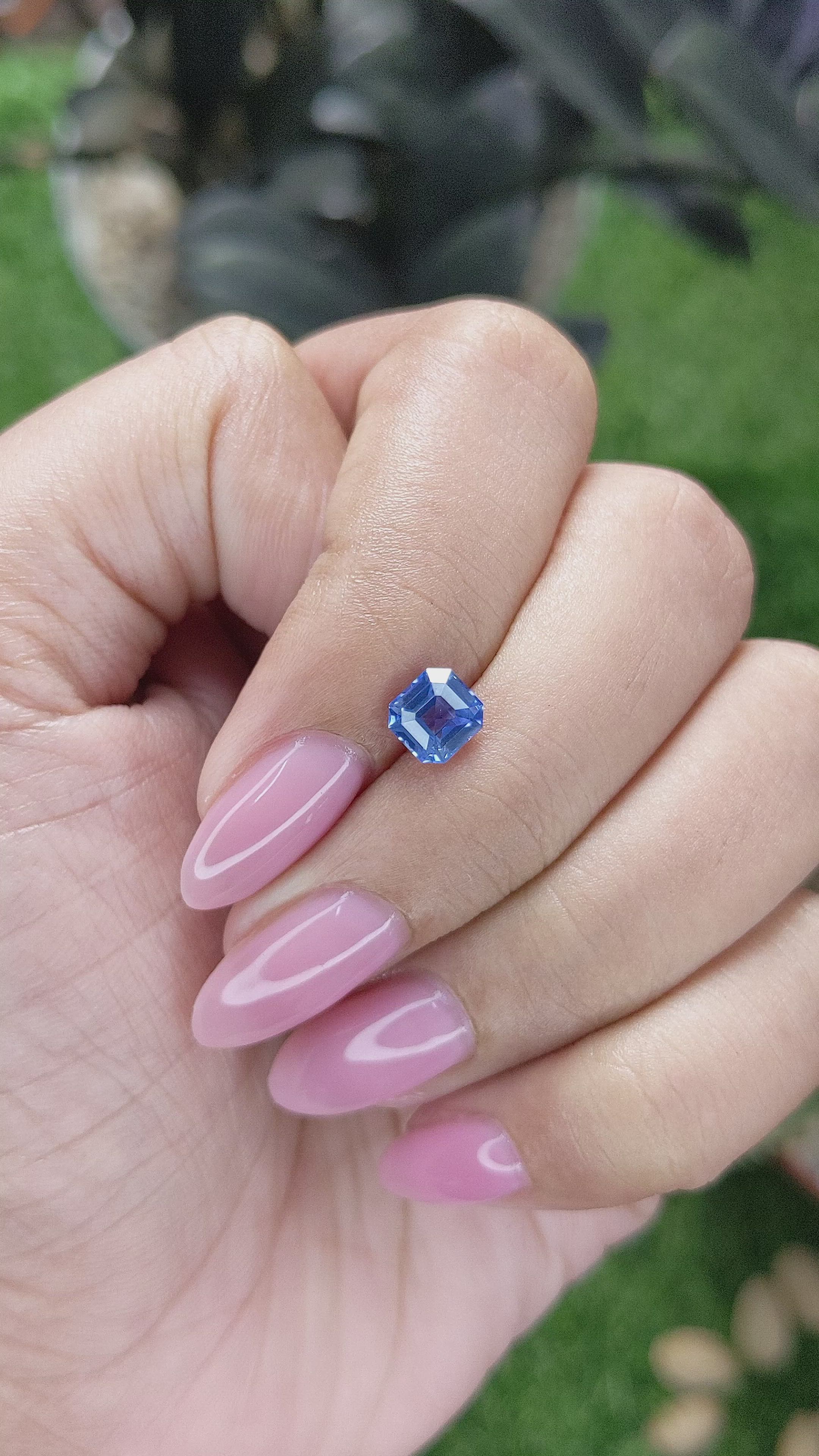 1.20 Ct. Blue Sapphire from Ceylon (Sri Lanka) Size Video