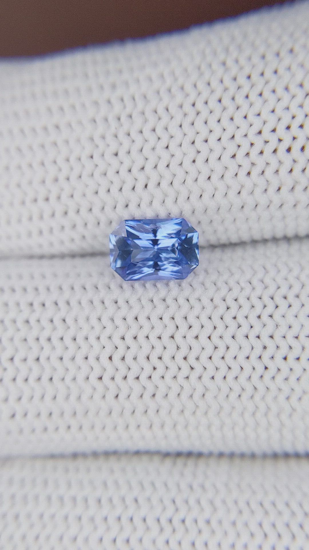 1.10 Ct. Blue Sapphire from Ceylon (Sri Lanka) Size Video