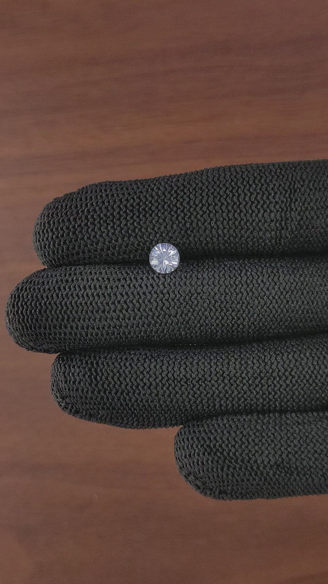 1.13 Ct. White Sapphire from Ceylon (Sri Lanka) Size Video