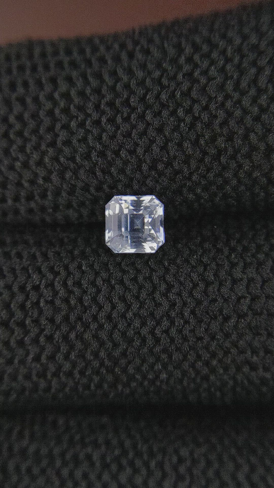 1.06 Ct. White Sapphire from Ceylon (Sri Lanka) Size Video