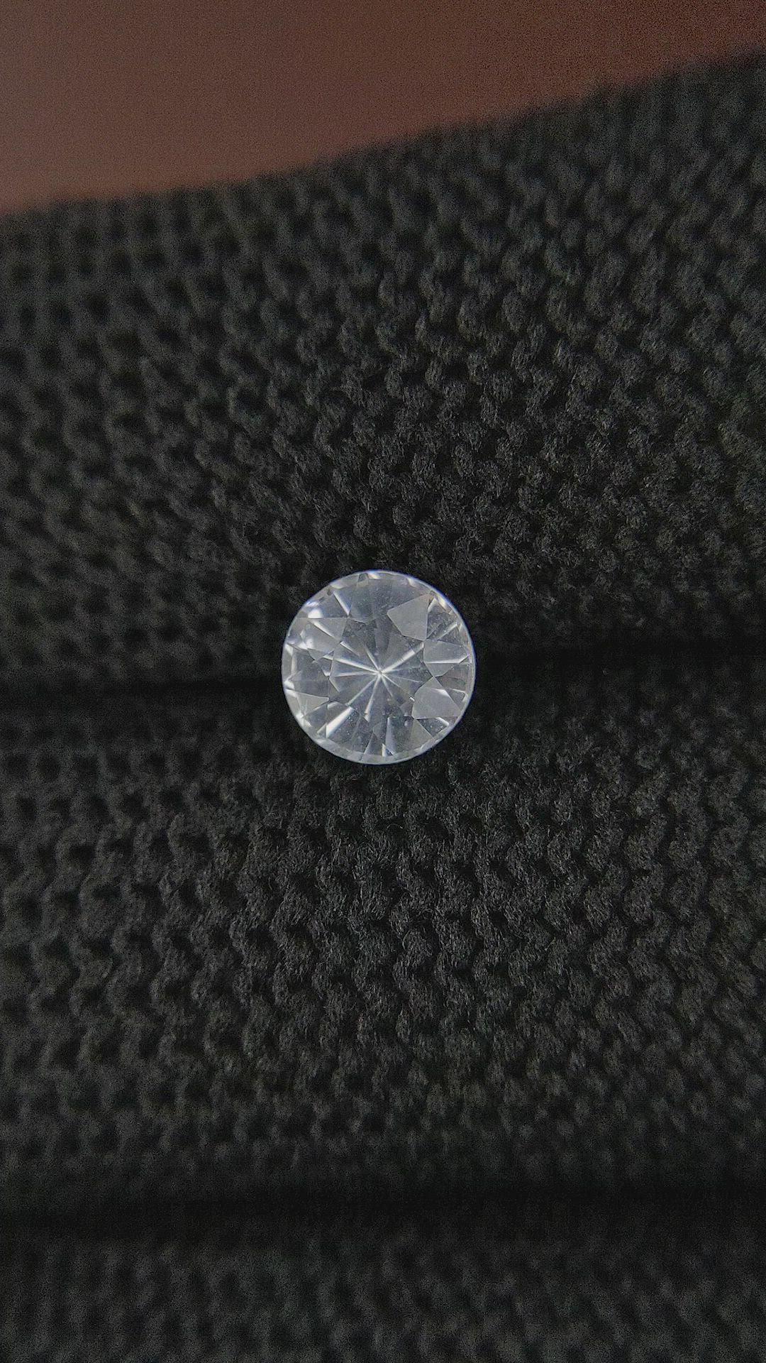 1.10 Ct. White Sapphire from Ceylon (Sri Lanka) Size Video