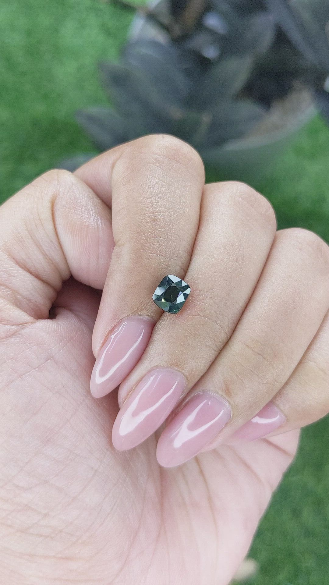 1.72 Ct. Green Sapphire from Madagascar Size Video