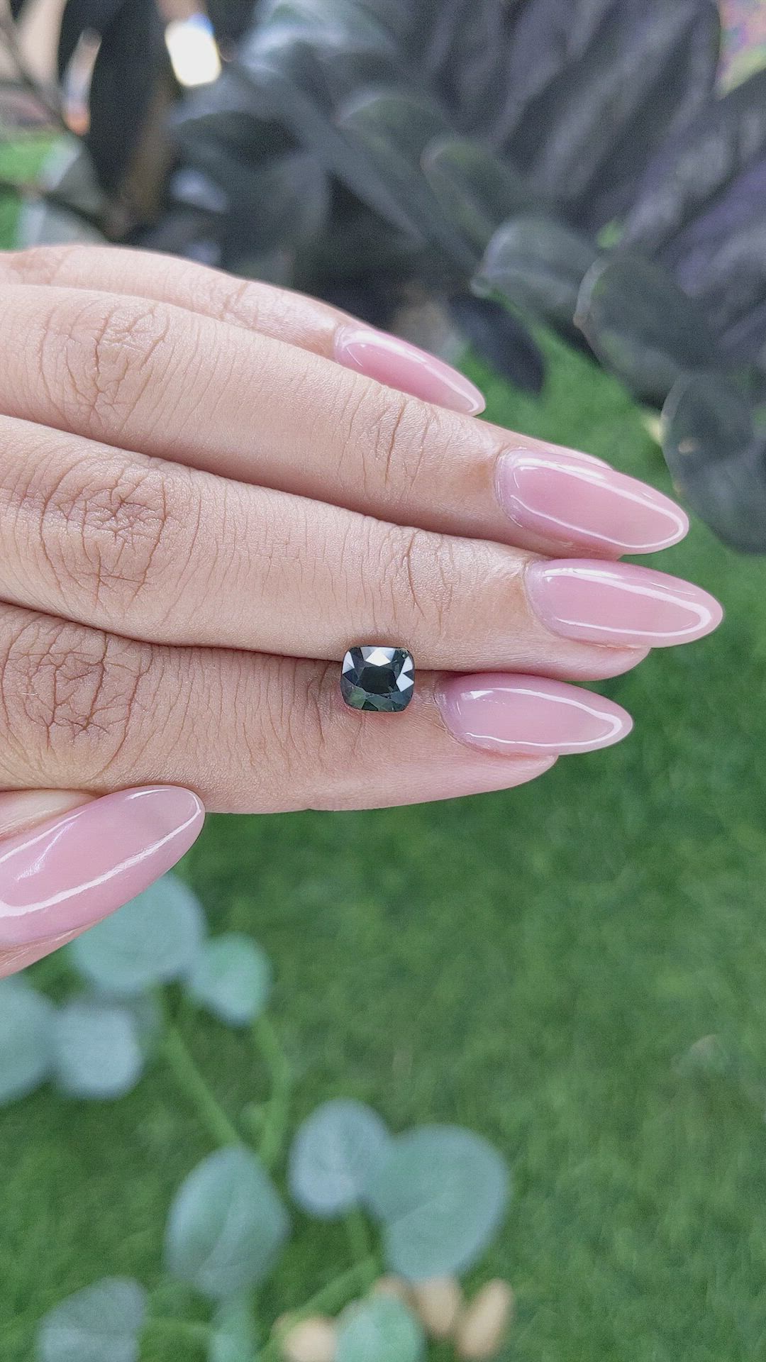 1.72 Ct. Green Sapphire from Madagascar Size Video