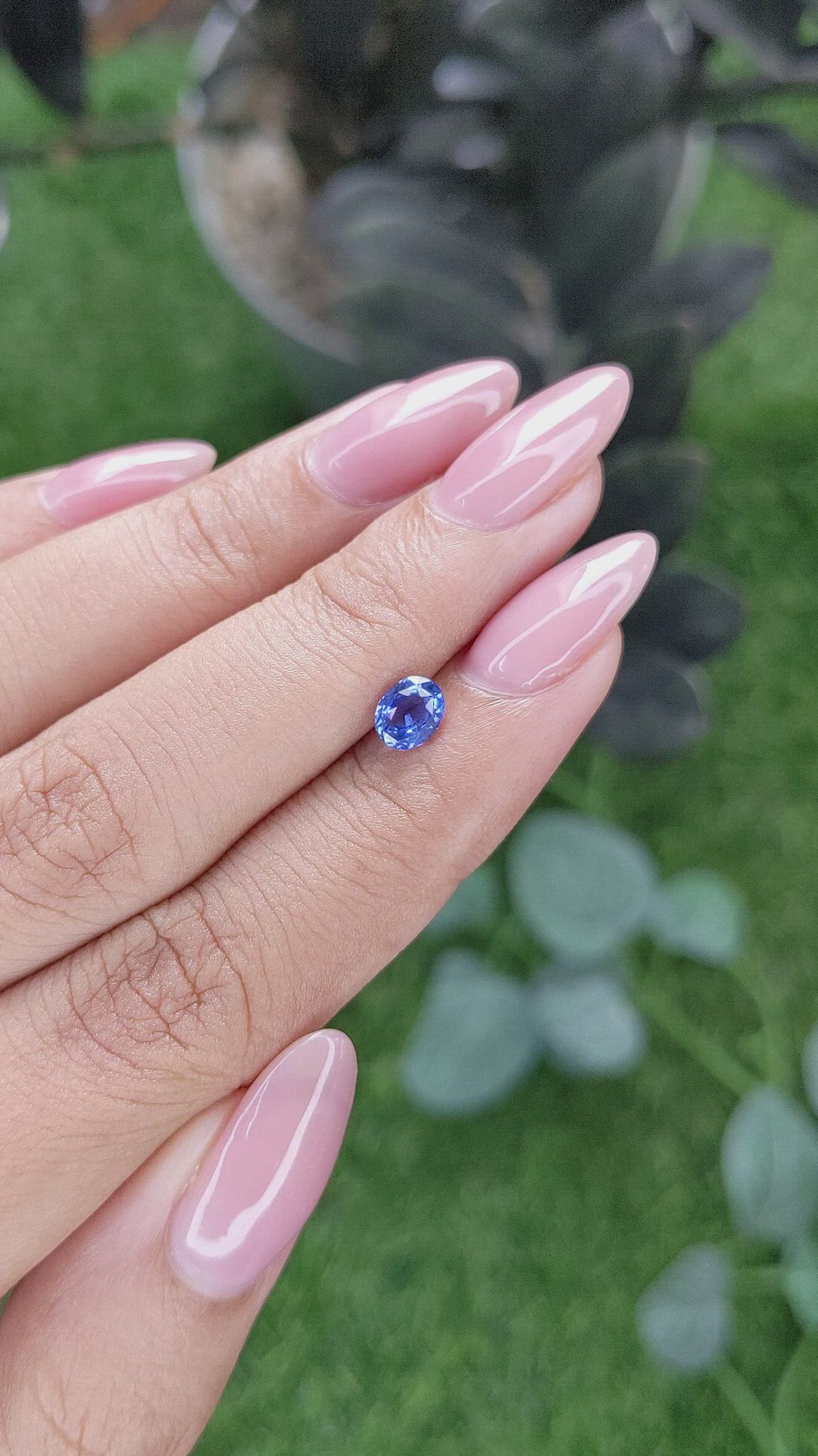 0.74 Ct. Blue Sapphire from Tanzania Size Video