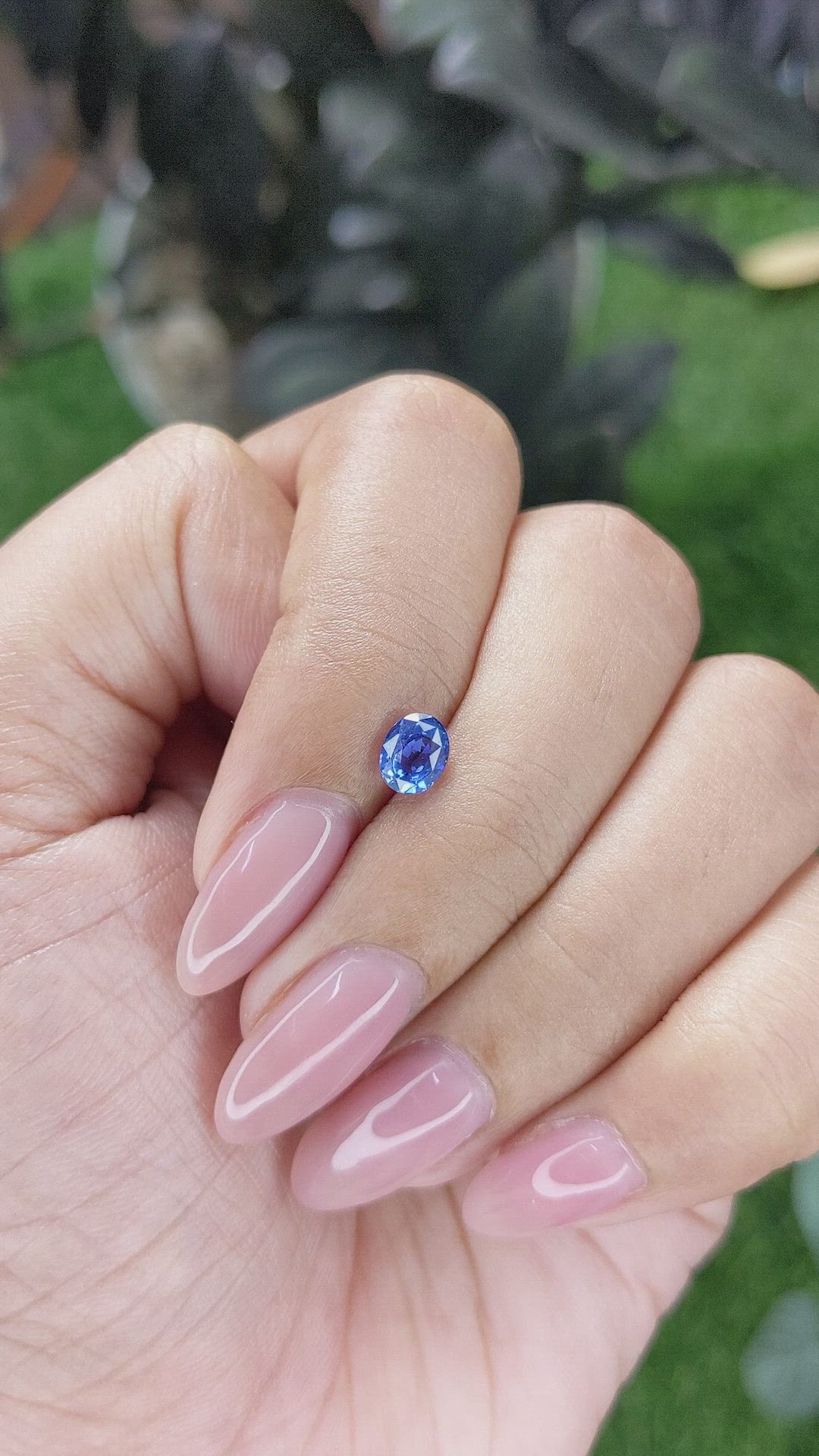0.74 Ct. Blue Sapphire from Tanzania Size Video