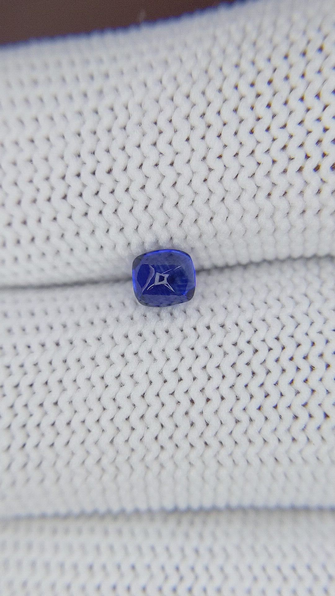 0.60 Ct. Blue Cabochon Sapphire from Tanzania Size Video