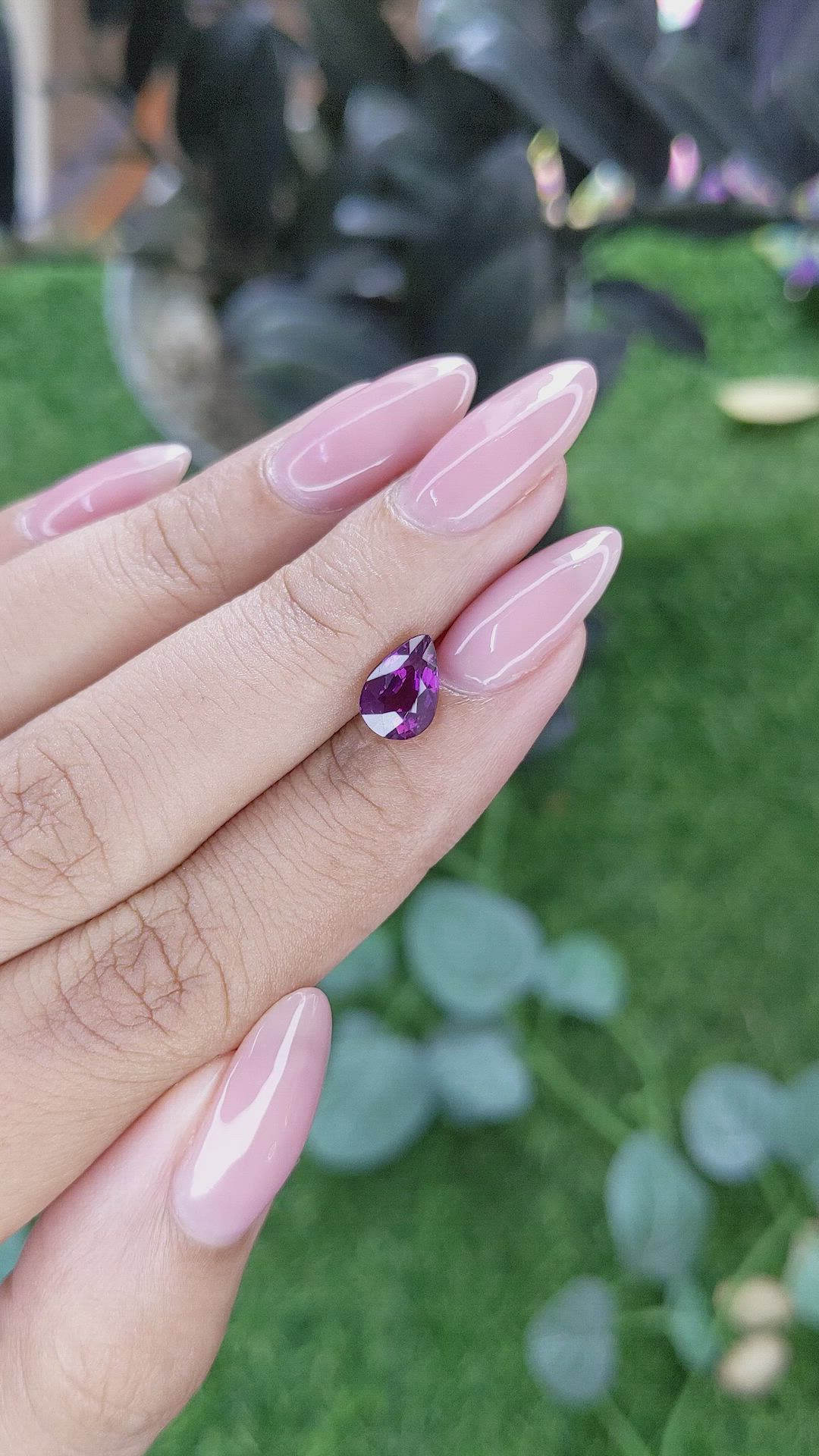 1.66 Ct. Purple Sapphire from Madagascar Size Video
