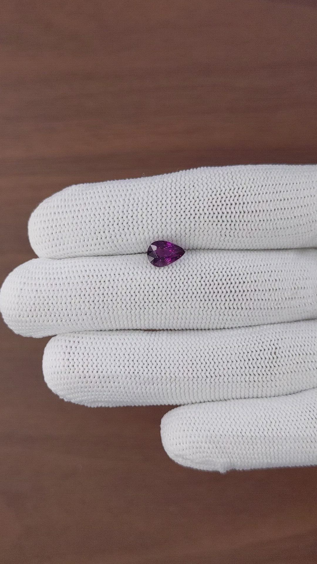 1.66 Ct. Purple Sapphire from Madagascar Size Video