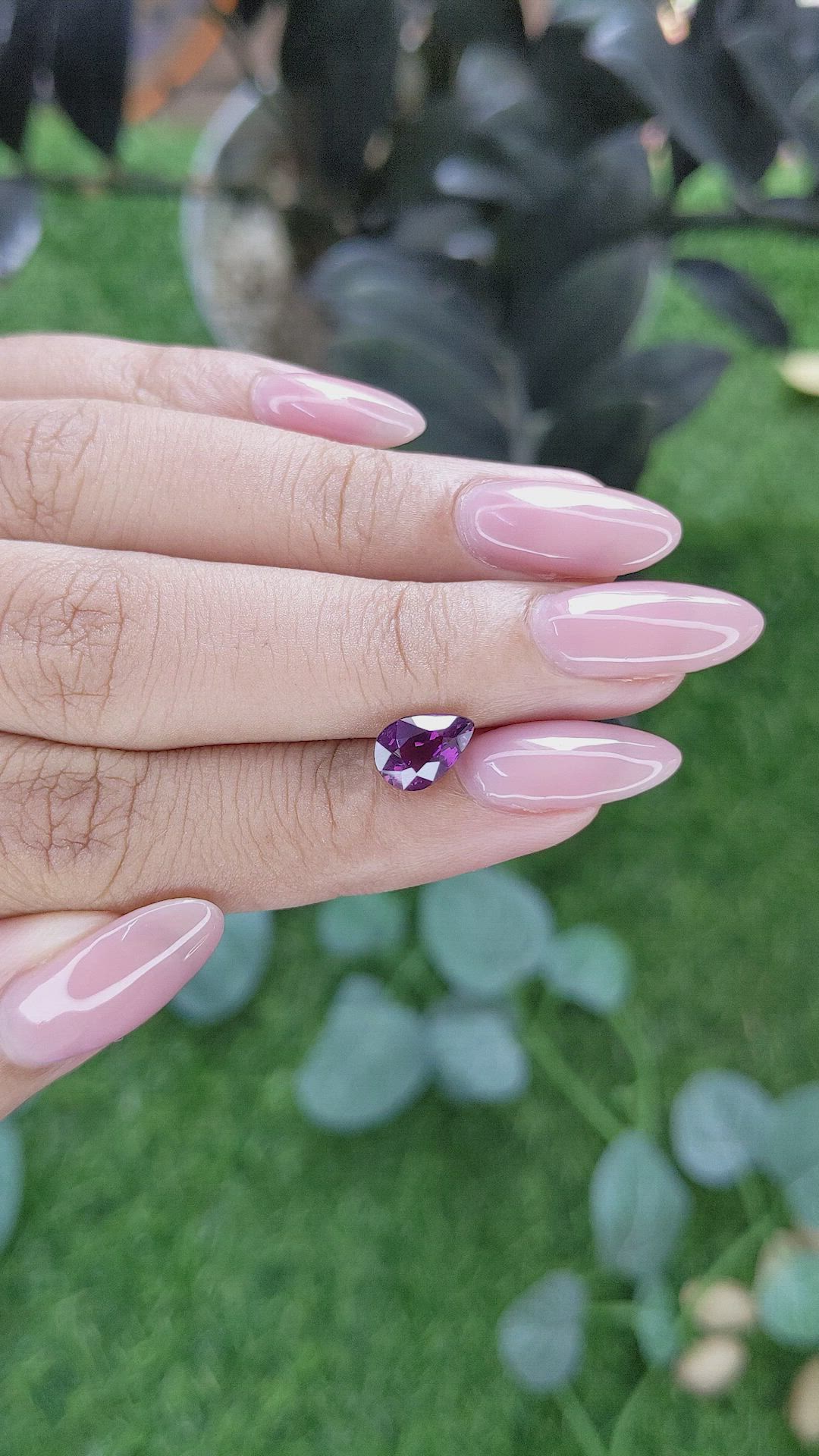 1.66 Ct. Purple Sapphire from Madagascar Size Video
