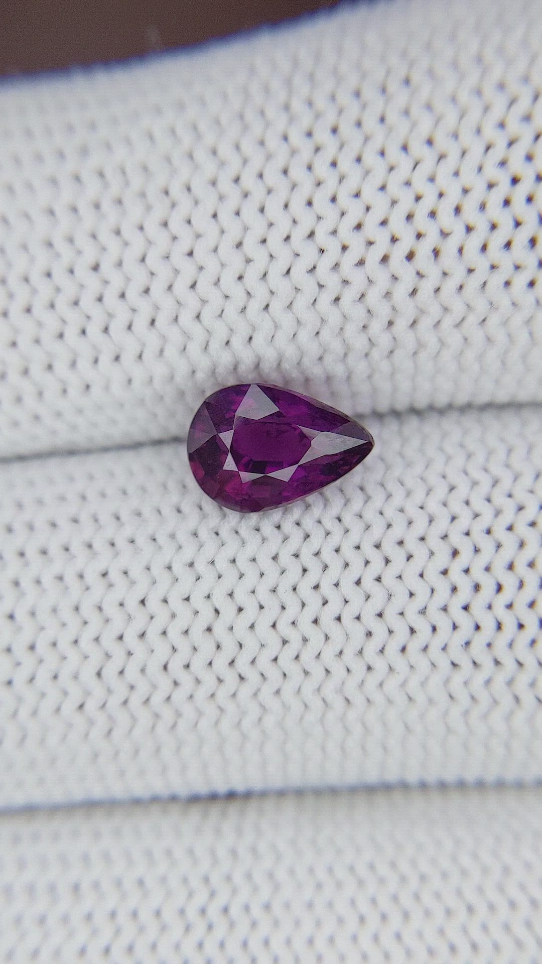 1.66 Ct. Purple Sapphire from Madagascar Size Video