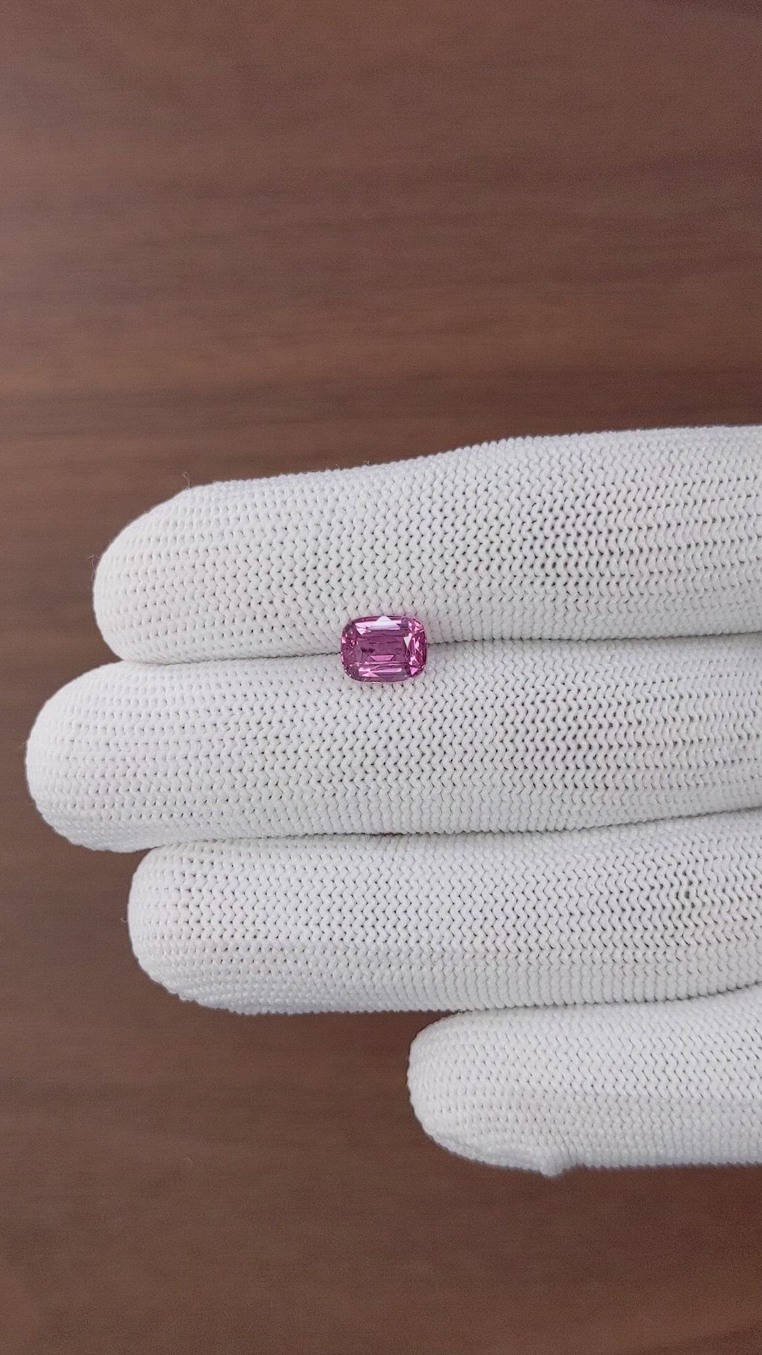 2.37 Ct. Purplish Pink Sapphire from Madagascar Size Video