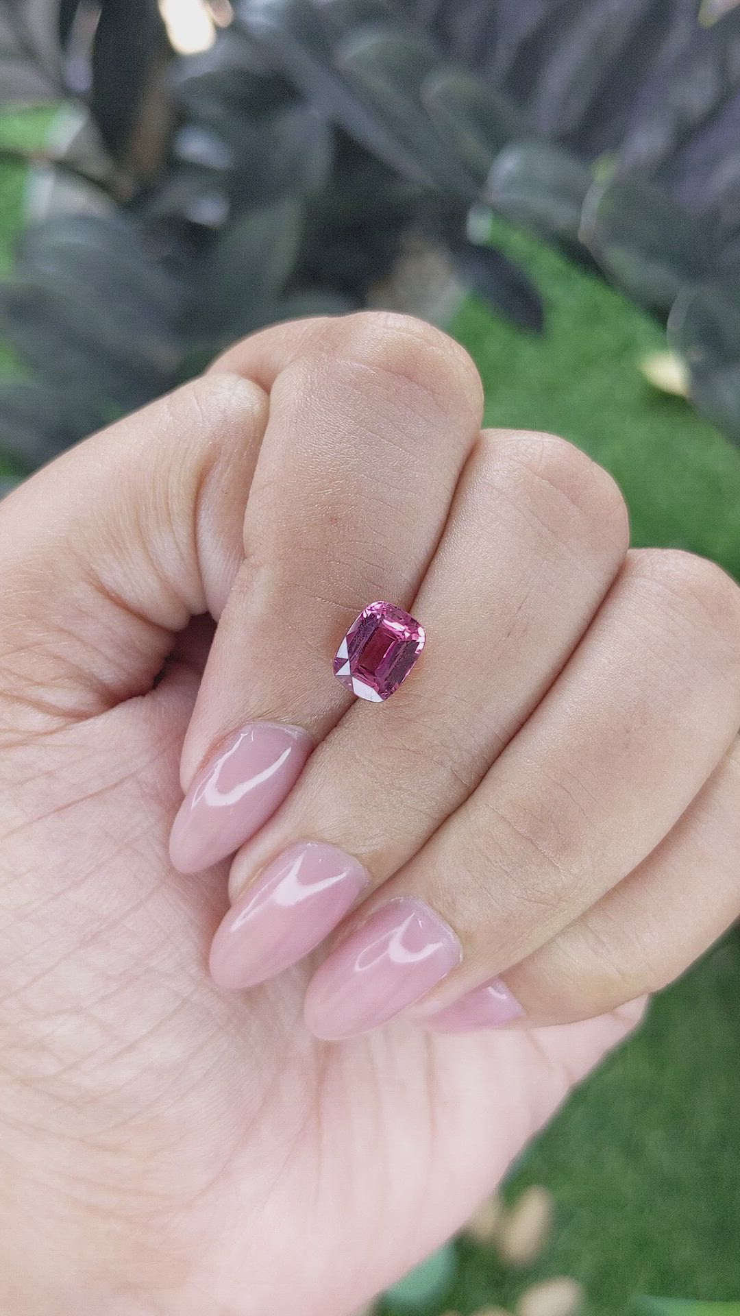 2.37 Ct. Purplish Pink Sapphire from Madagascar Size Video
