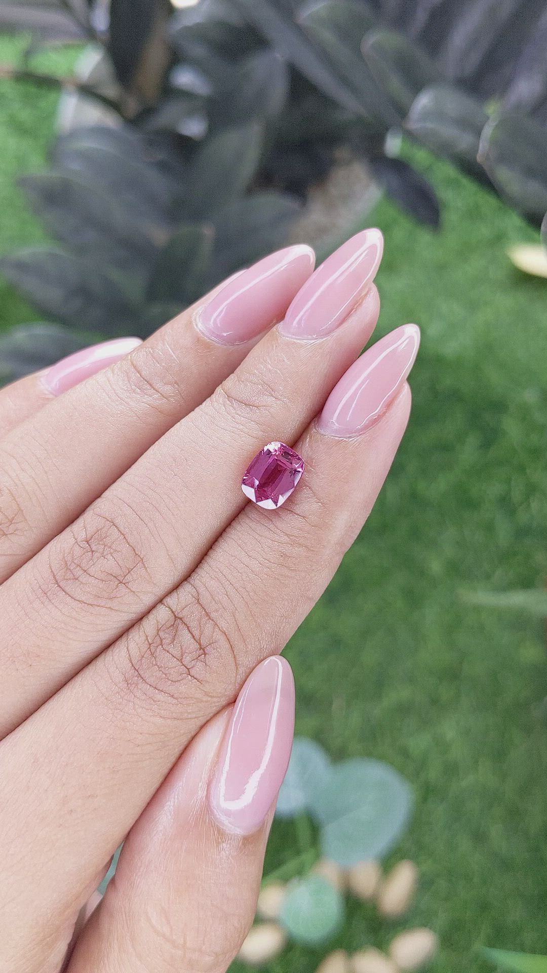 2.37 Ct. Purplish Pink Sapphire from Madagascar Size Video