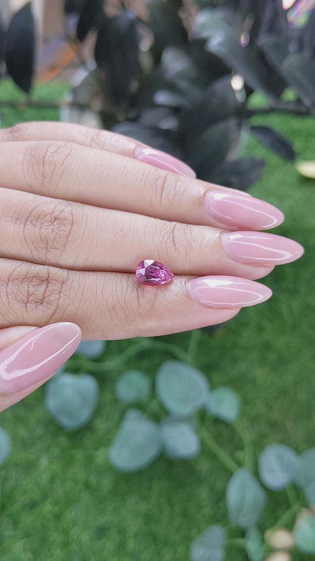 1.76 Ct. Purplish Pink Sapphire from Madagascar Size Video