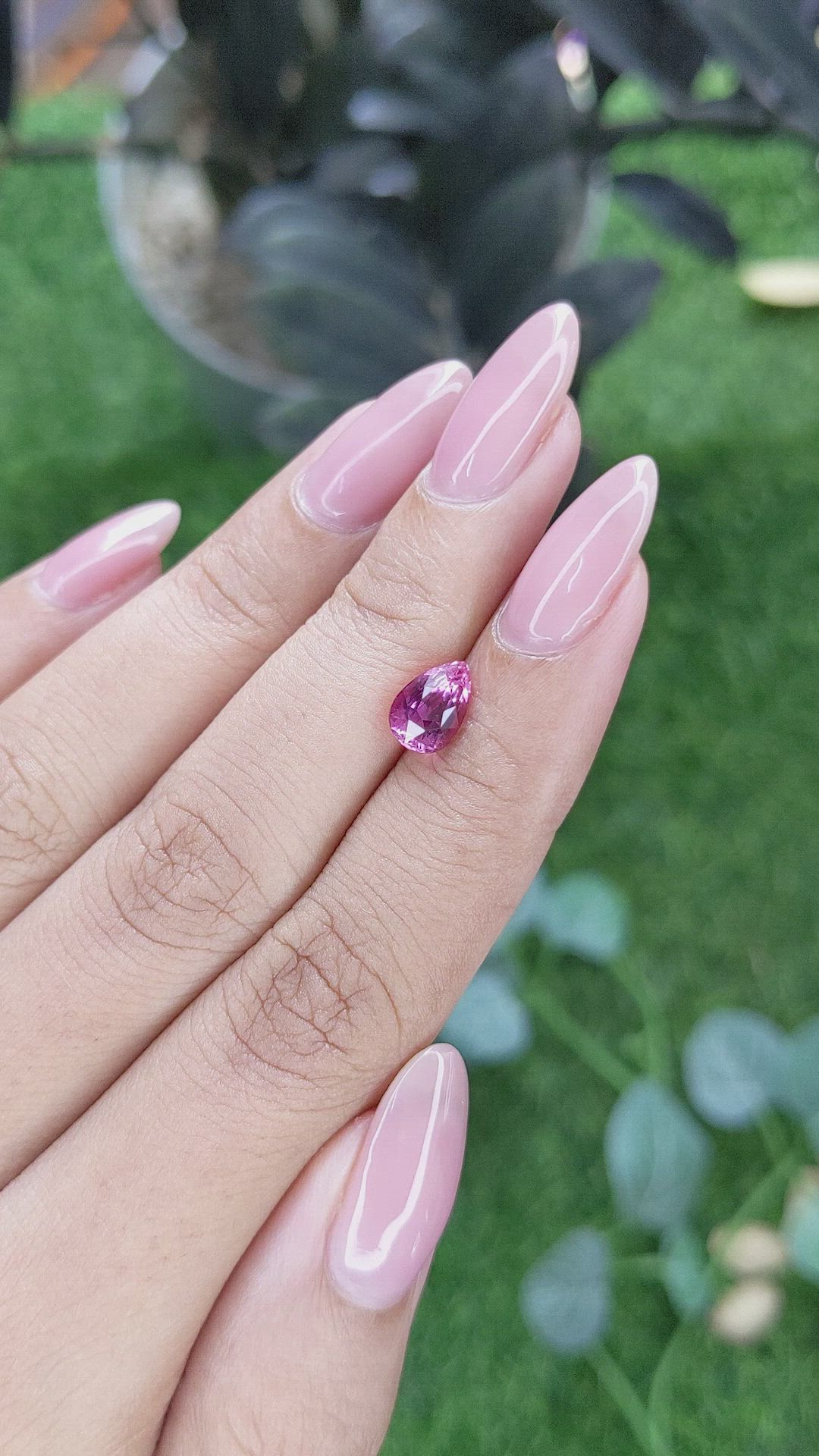 1.76 Ct. Purplish Pink Sapphire from Madagascar Size Video