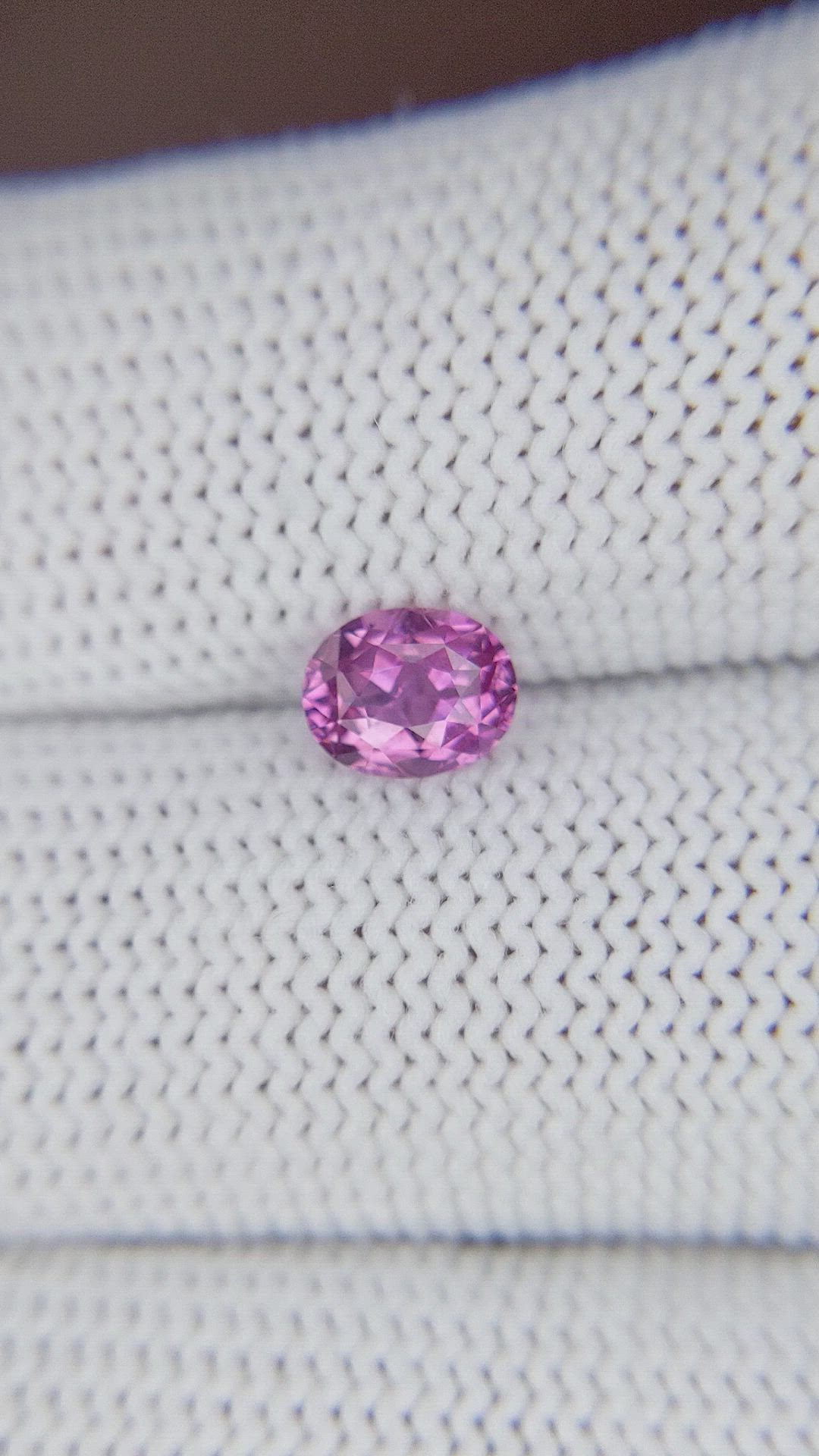 0.84 Ct. Purplish Pink Sapphire from Madagascar Size Video