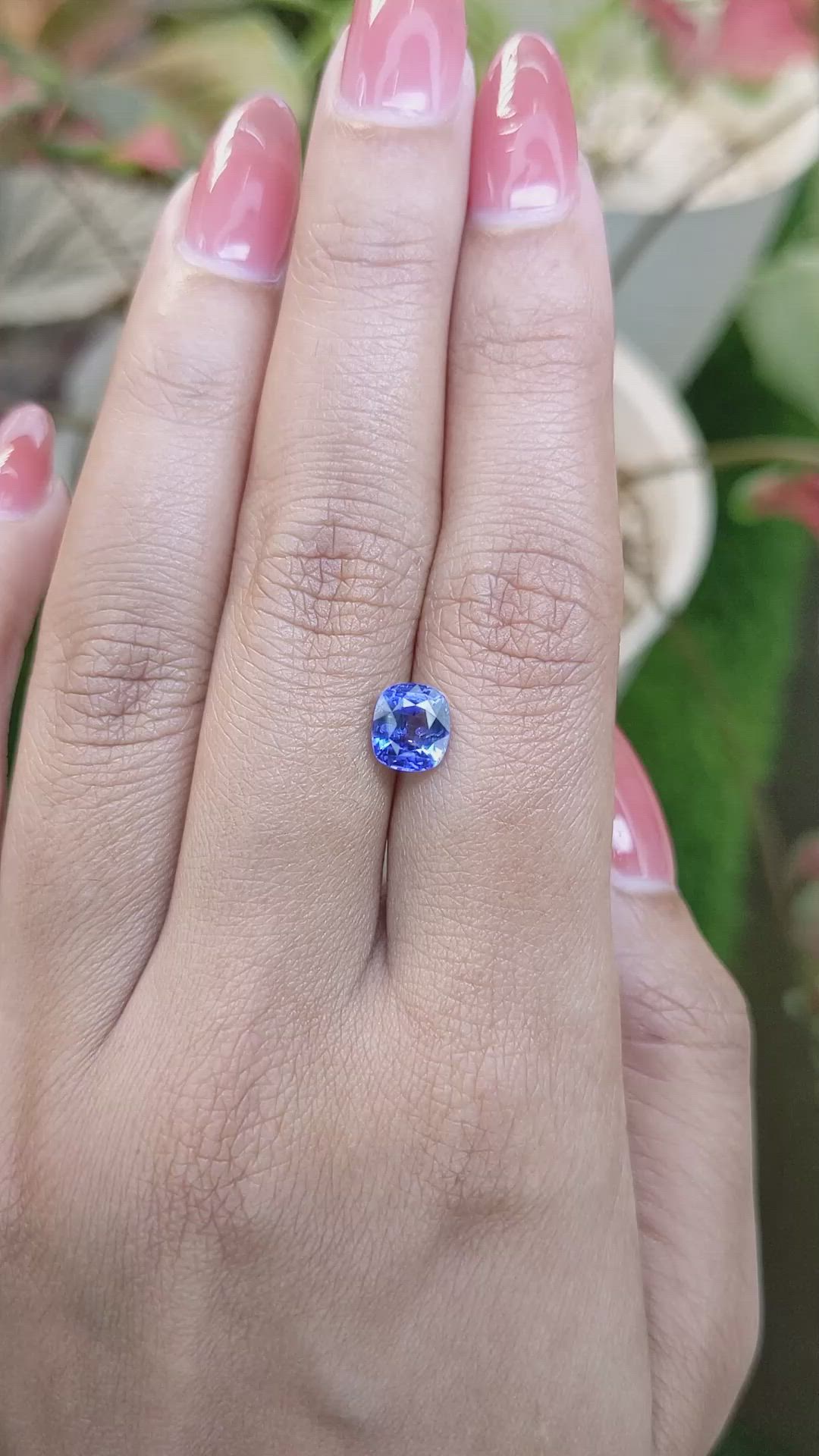 1.69 Ct. Blue Sapphire from Ceylon (Sri Lanka) Size Video