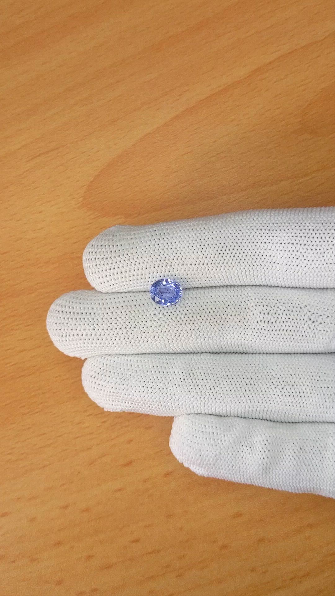 1.94 Ct. Blue Sapphire from Ceylon (Sri Lanka) Size Video