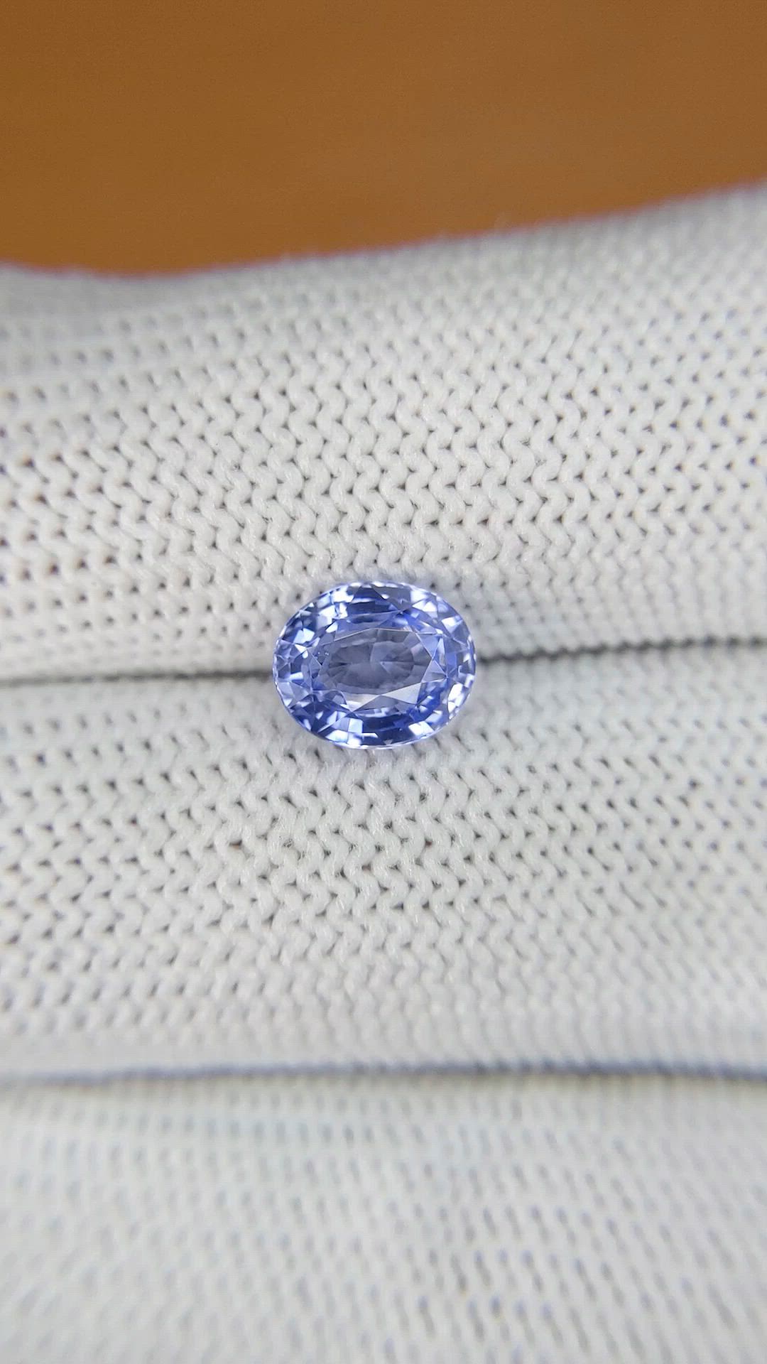 1.94 Ct. Blue Sapphire from Ceylon (Sri Lanka) Size Video