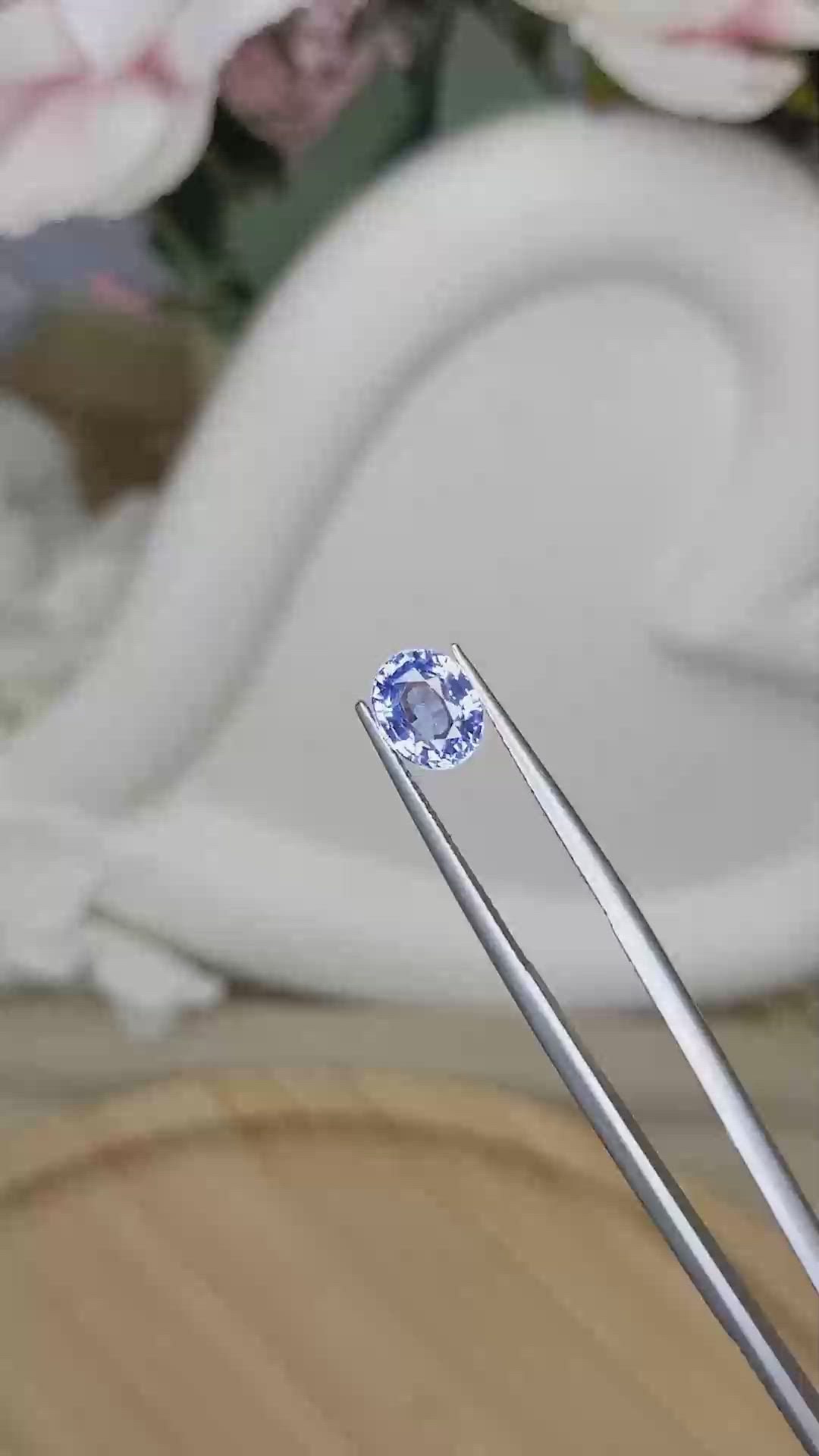 1.94 Ct. Blue Sapphire from Ceylon (Sri Lanka) Size Video