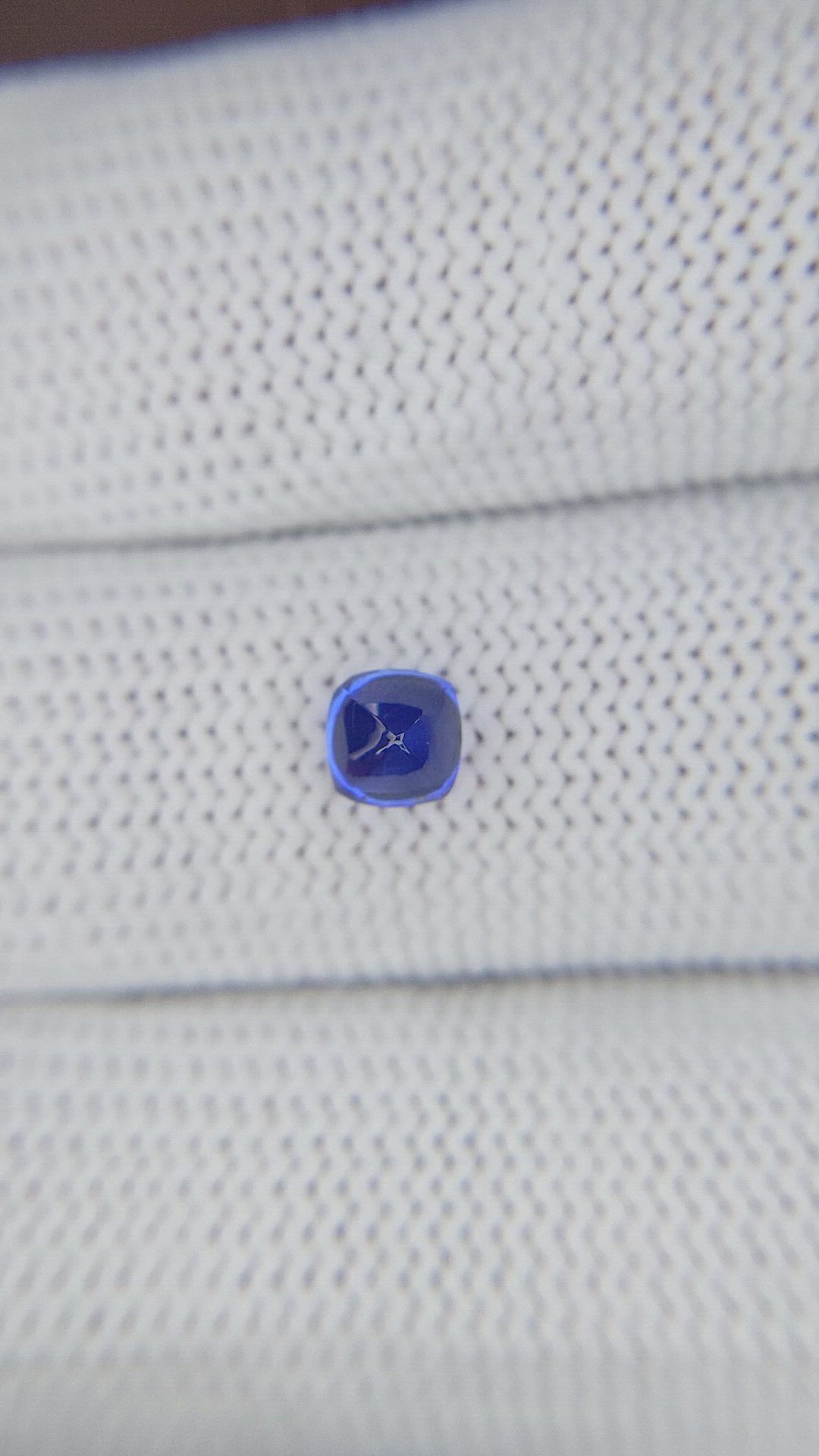 0.90 Ct. Blue Cabochon Sapphire from Madagascar Size Video