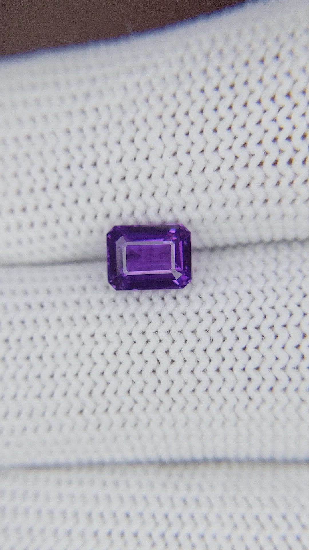 1.29 Ct. Purple Sapphire from Madagascar Size Video