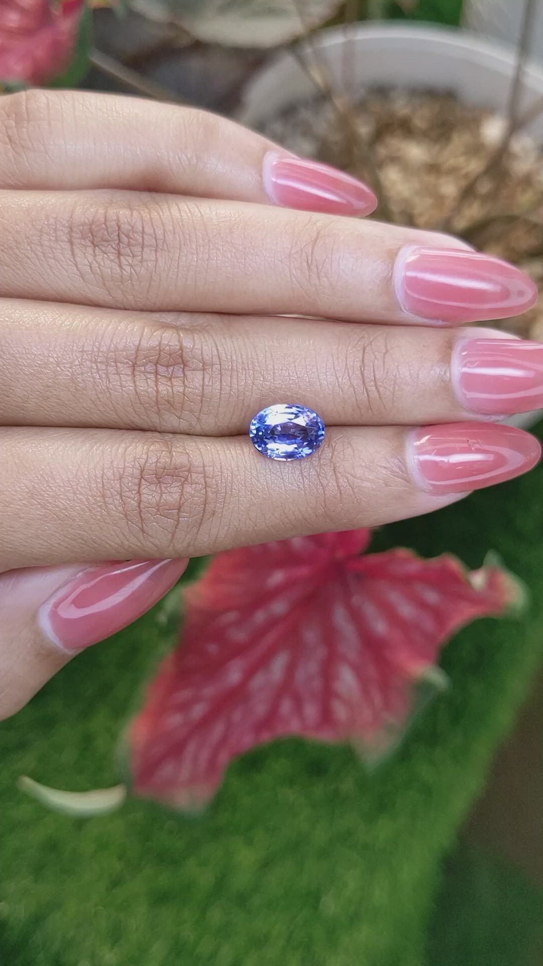 3.02 Ct. Blue Sapphire from Ceylon (Sri Lanka) Size Video