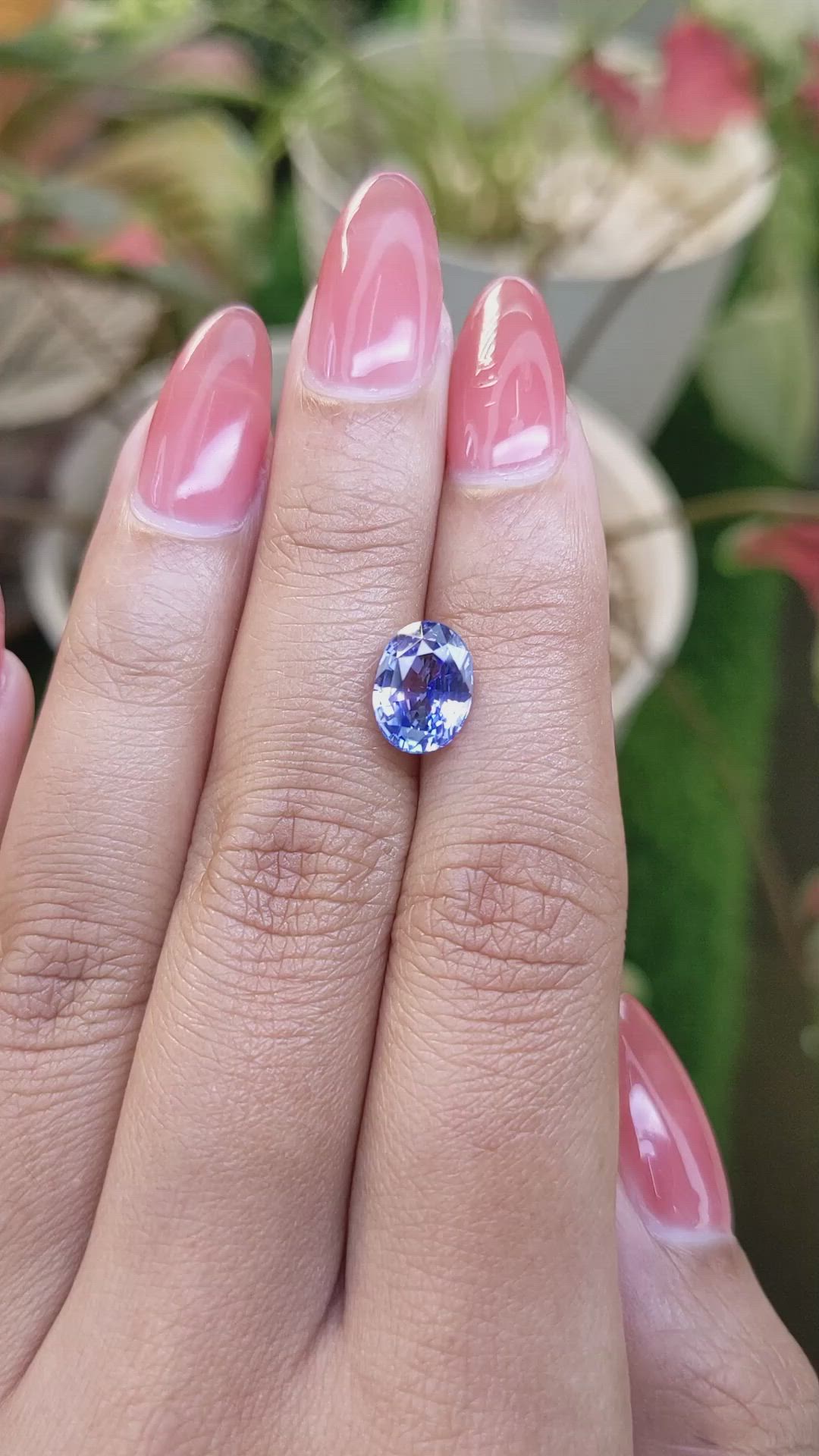 3.02 Ct. Blue Sapphire from Ceylon (Sri Lanka) Size Video