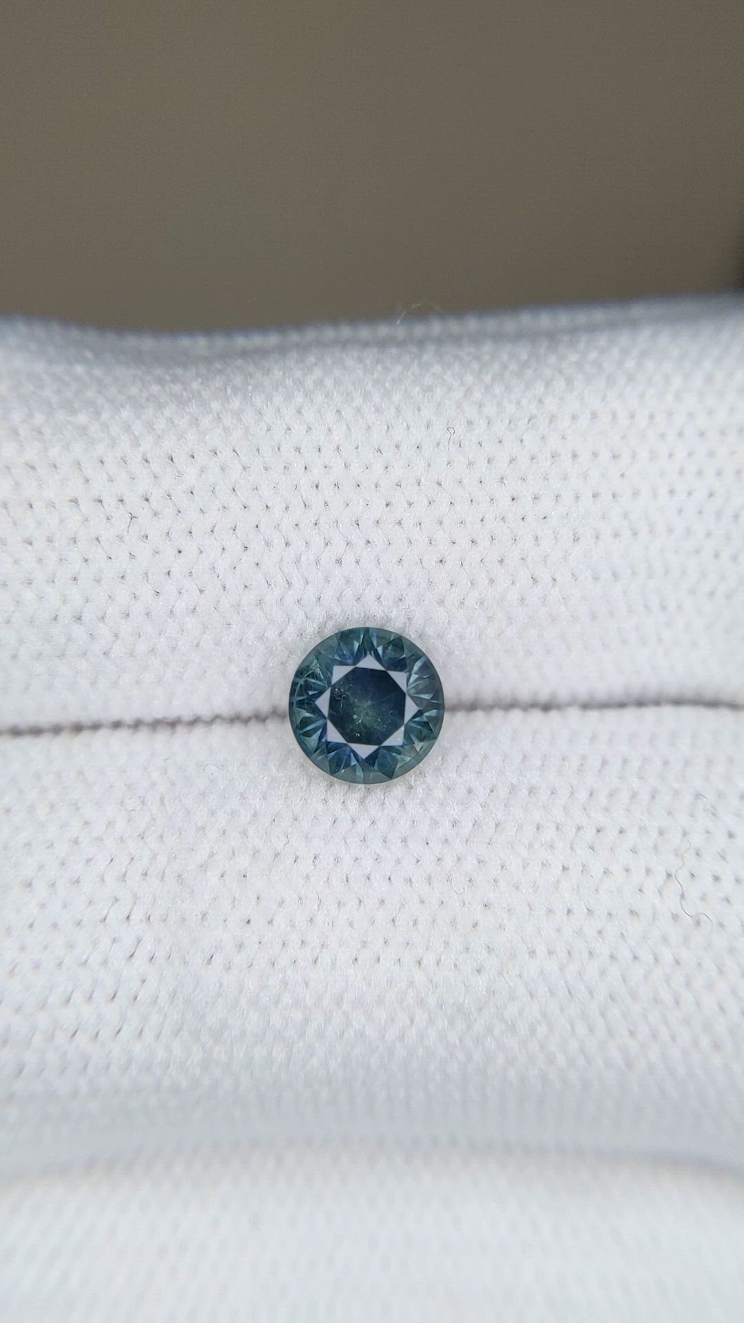 1.04 Ct. Bluish Green Sapphire from Montana Size Video