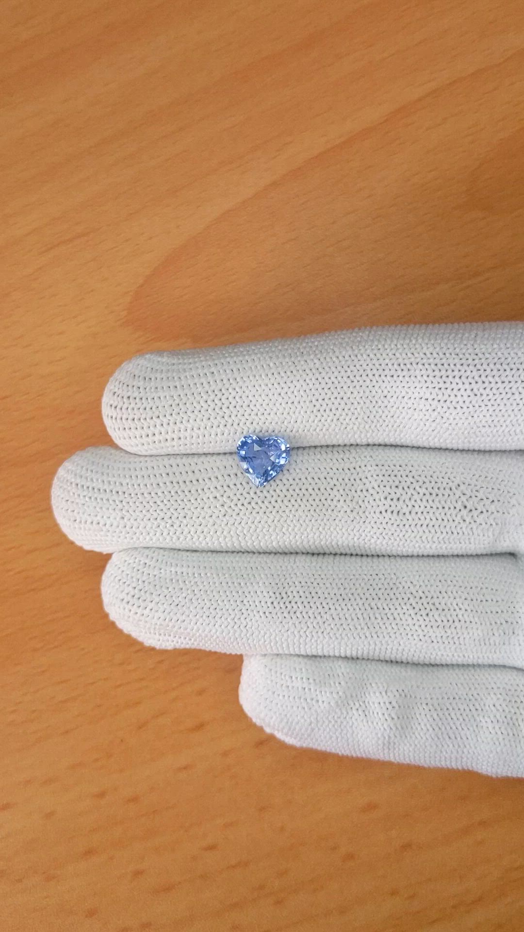 2.02 Ct. Blue Sapphire from Ceylon (Sri Lanka) Size Video