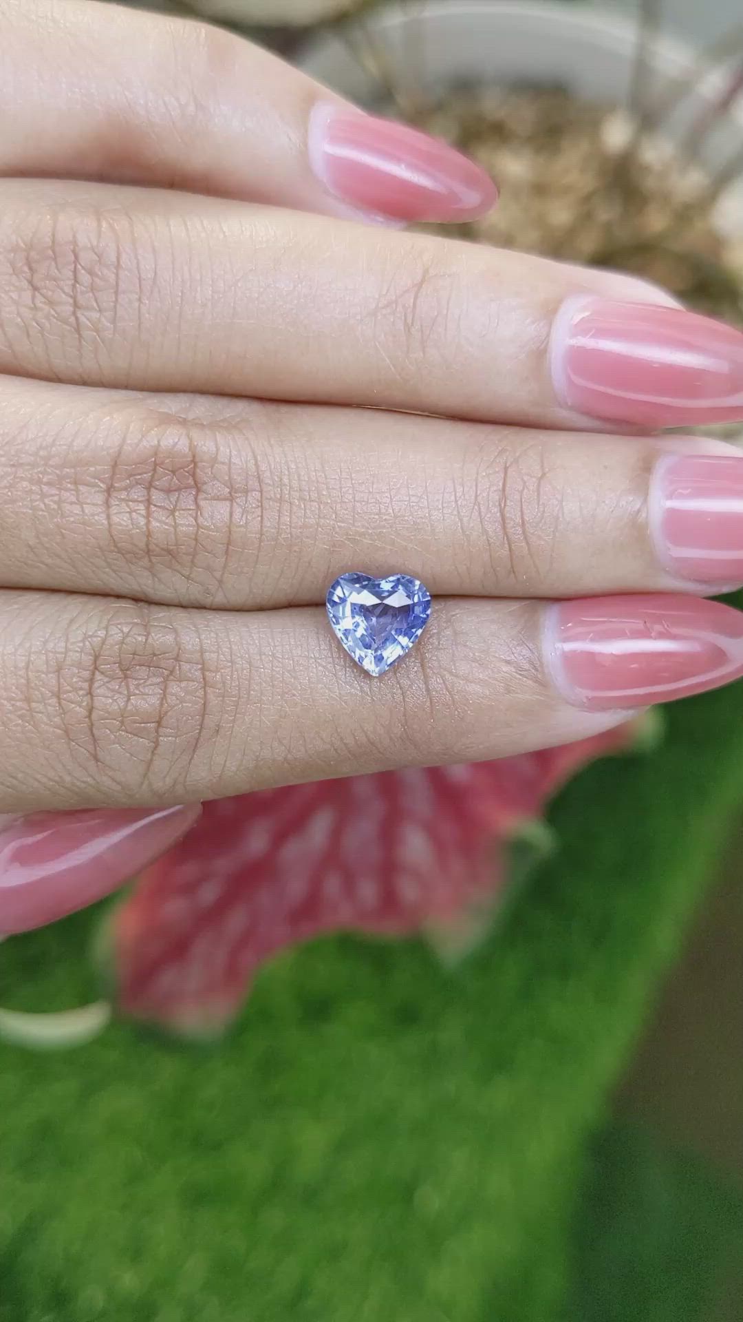 2.02 Ct. Blue Sapphire from Ceylon (Sri Lanka) Size Video