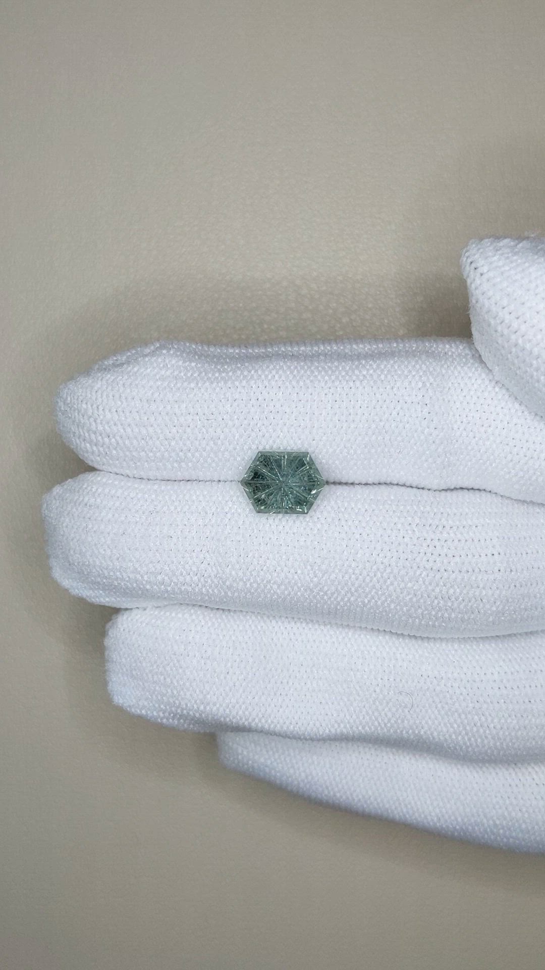 2.51 Ct. Greenish Blue Sapphire from Montana Size Video