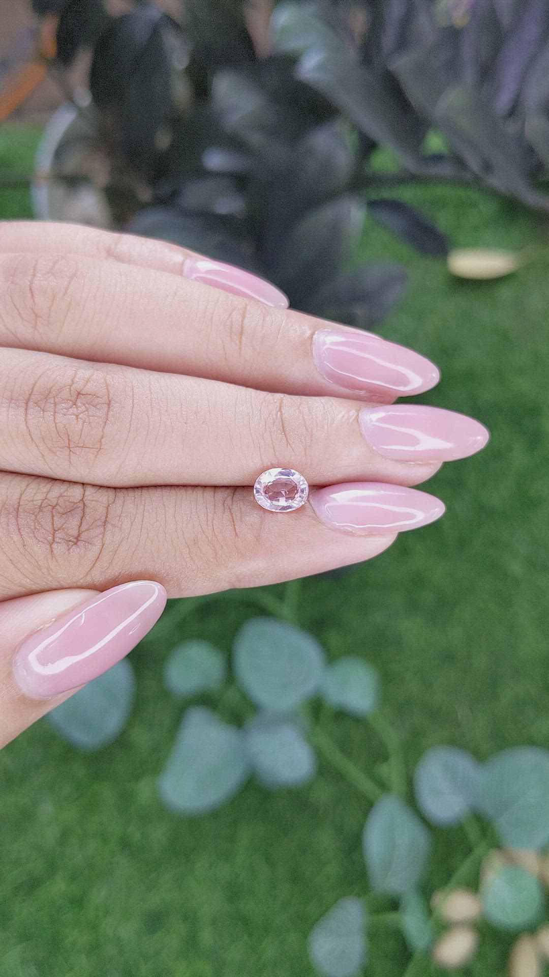 1.24 Ct. Peach Sapphire from Madagascar Size Video