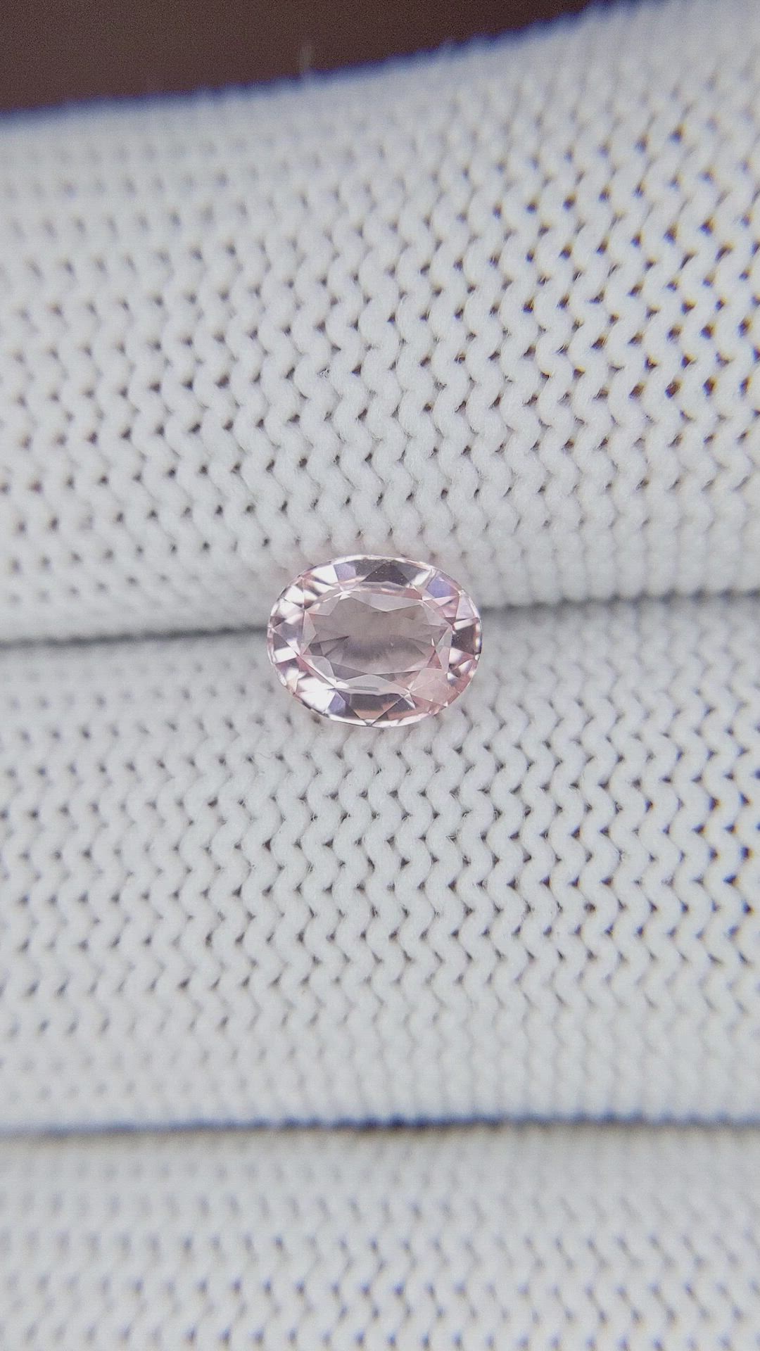 1.24 Ct. Peach Sapphire from Madagascar Size Video
