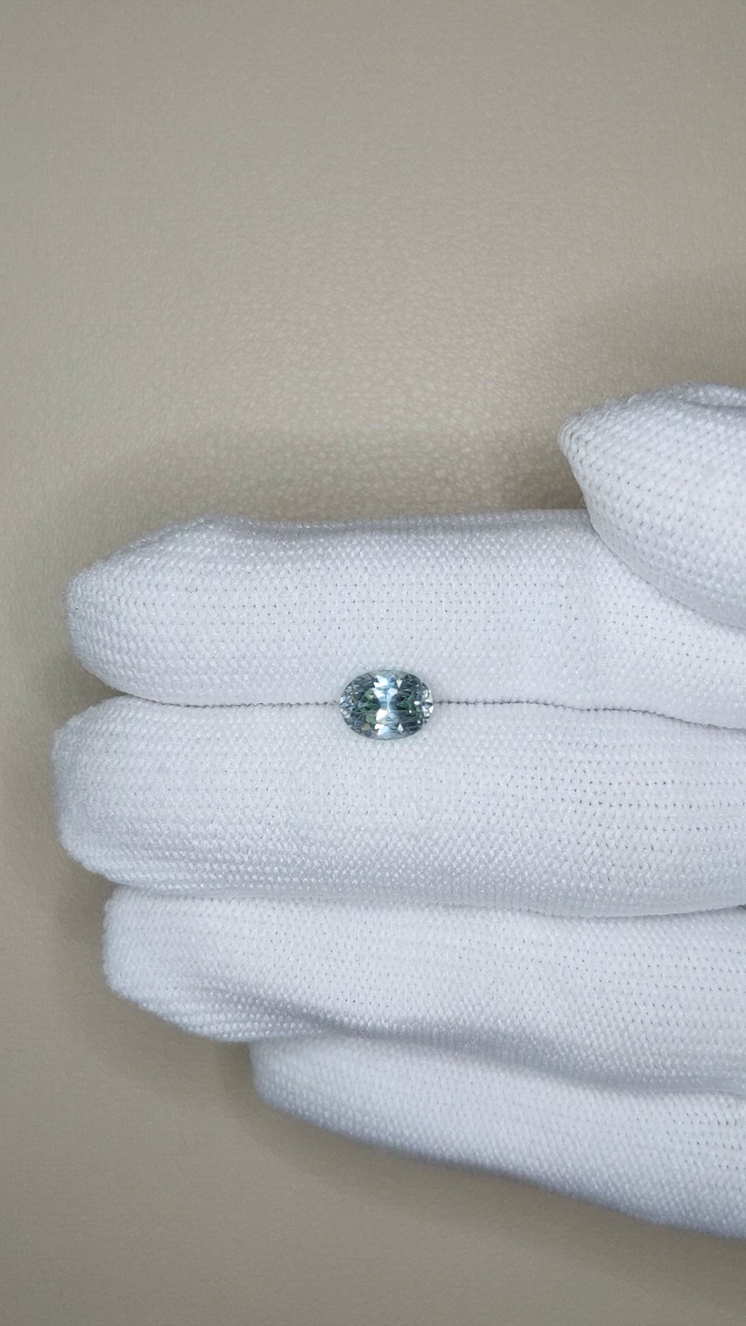1.59 Ct. Greyish Blue Sapphire from Montana Size Video