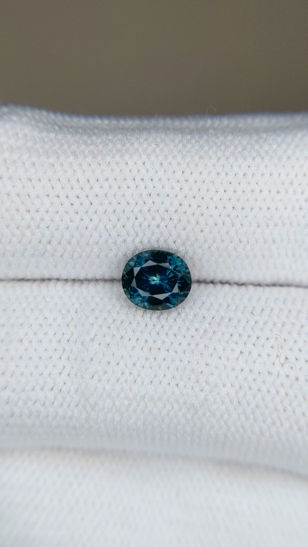 1.09 Ct. Bluish Green Sapphire from Montana Size Video